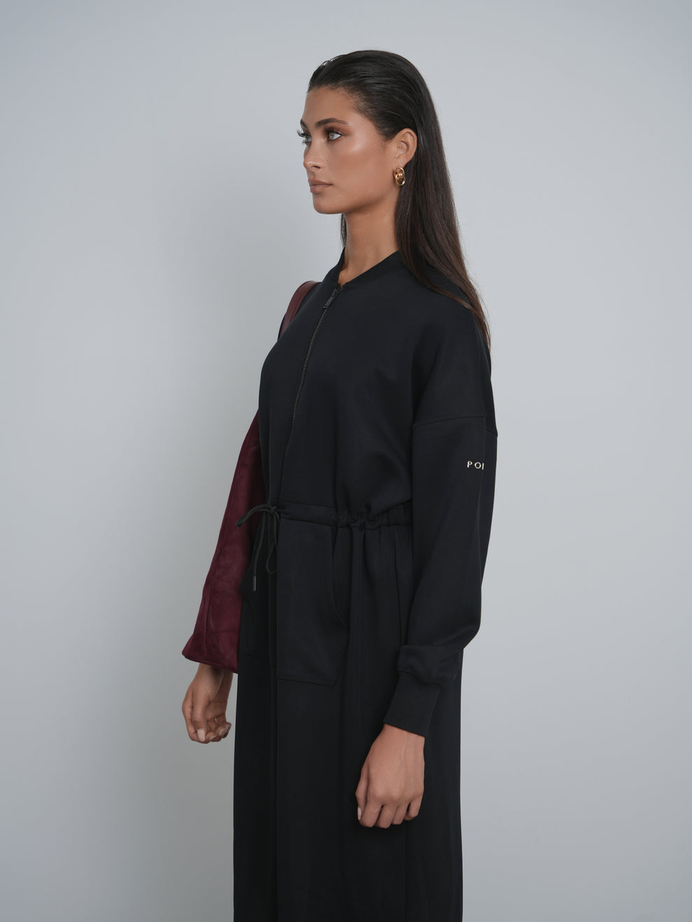 Point Zip Up Dress