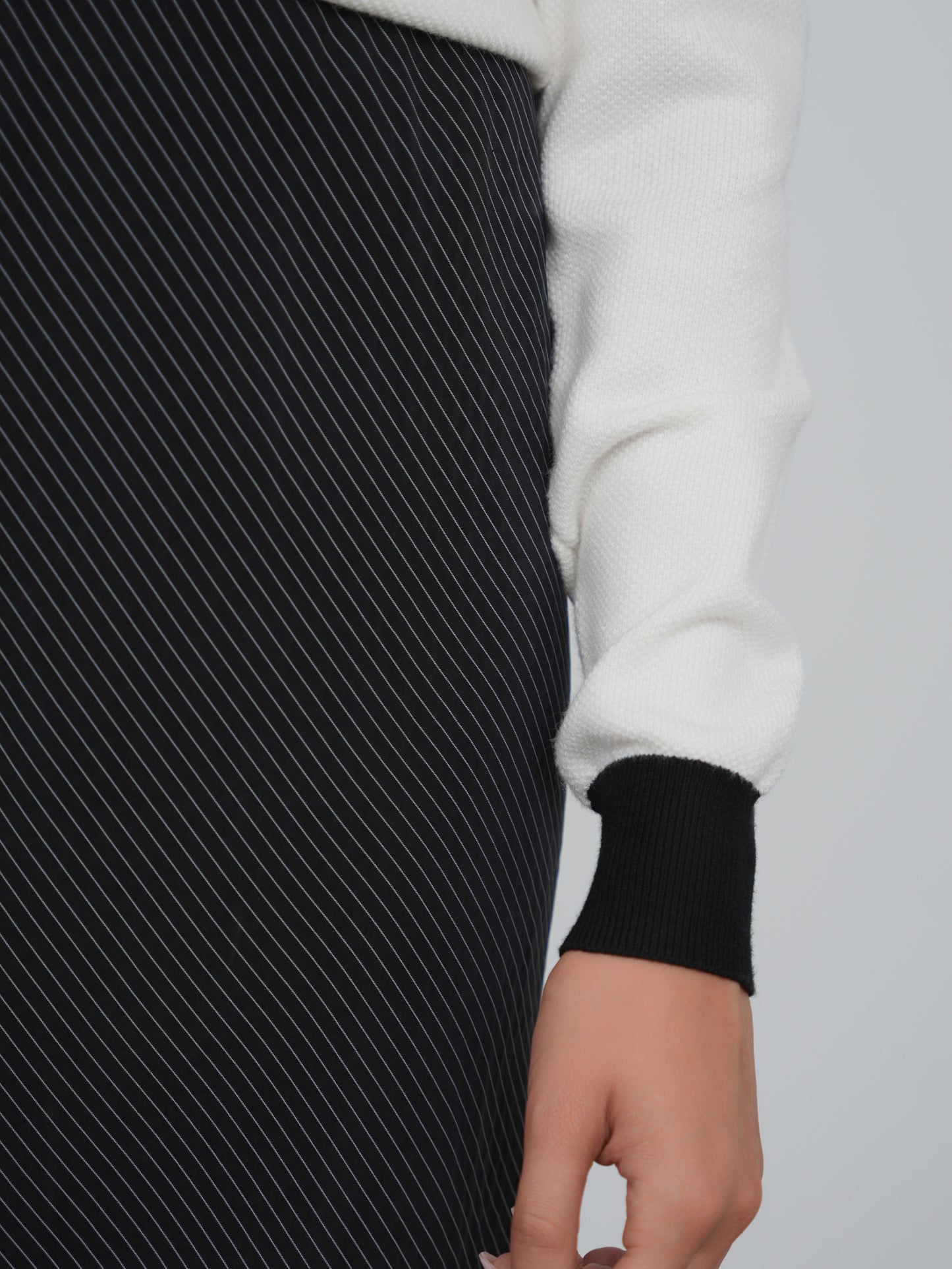 Point Brushed Straight Slip Skirt