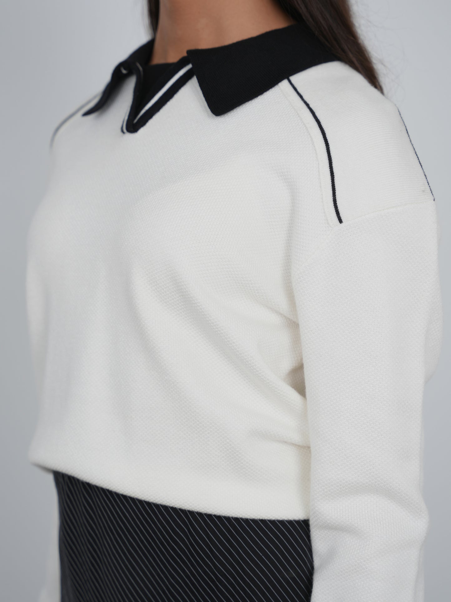 Point Polo Sweater