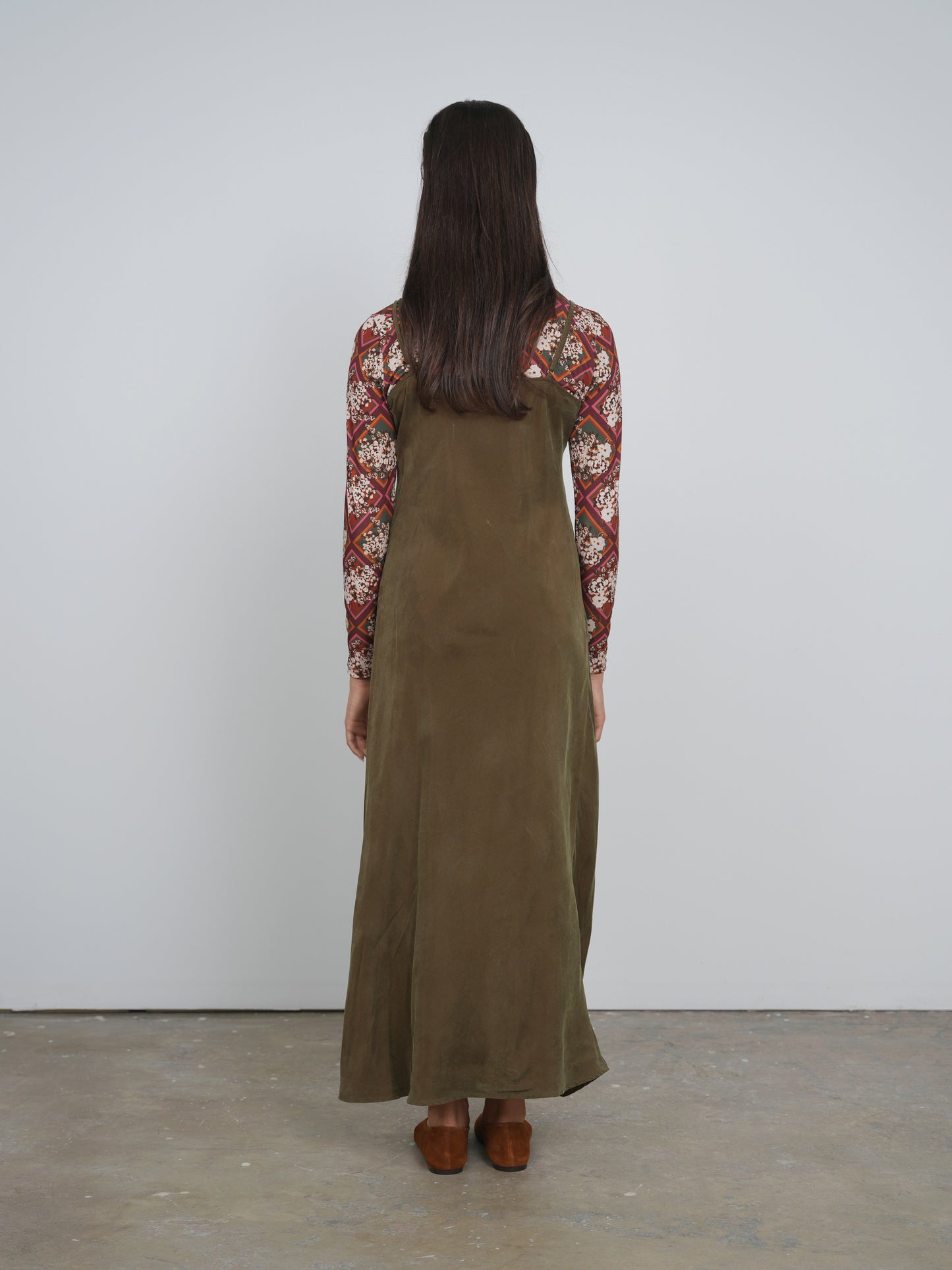 Point Brushed Straight Dress