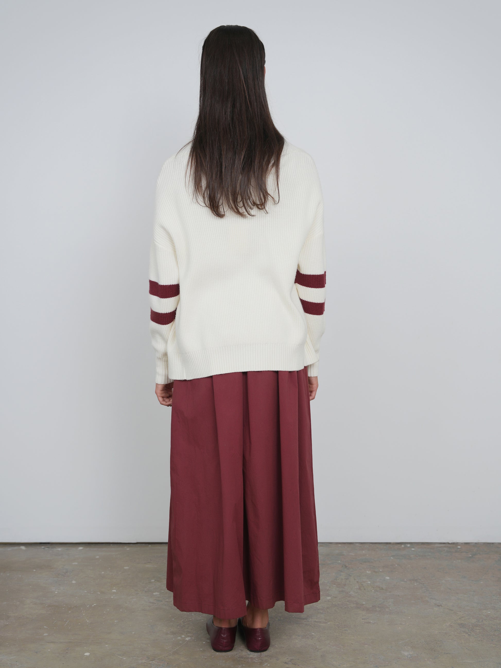 Point Chunky Knit Oversized Sweater