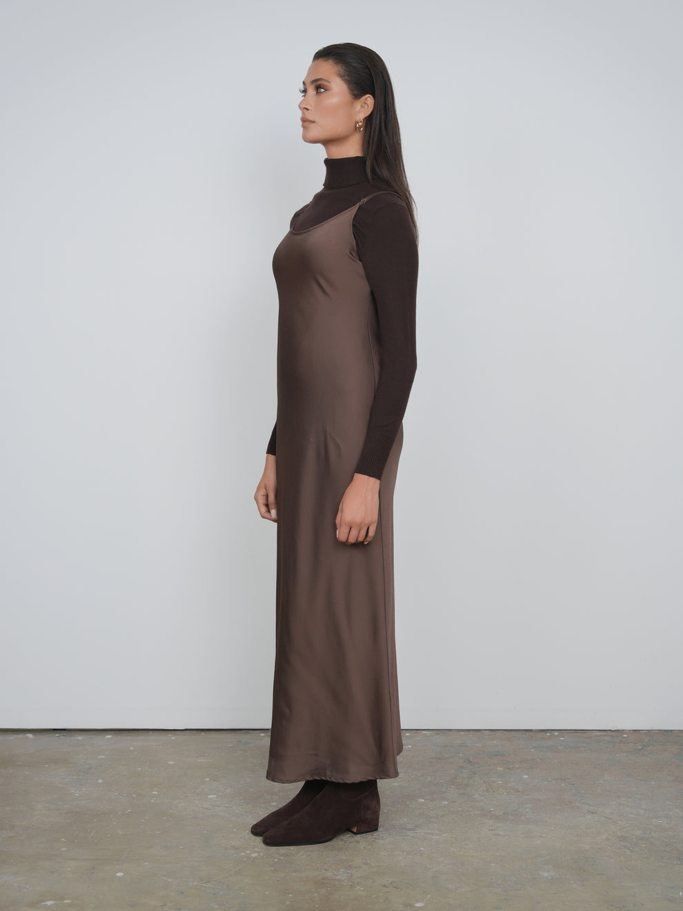 model dress satin polos Polo Ralph Lauren Open-back Draped Satin Gown - Women - Brass Dresses