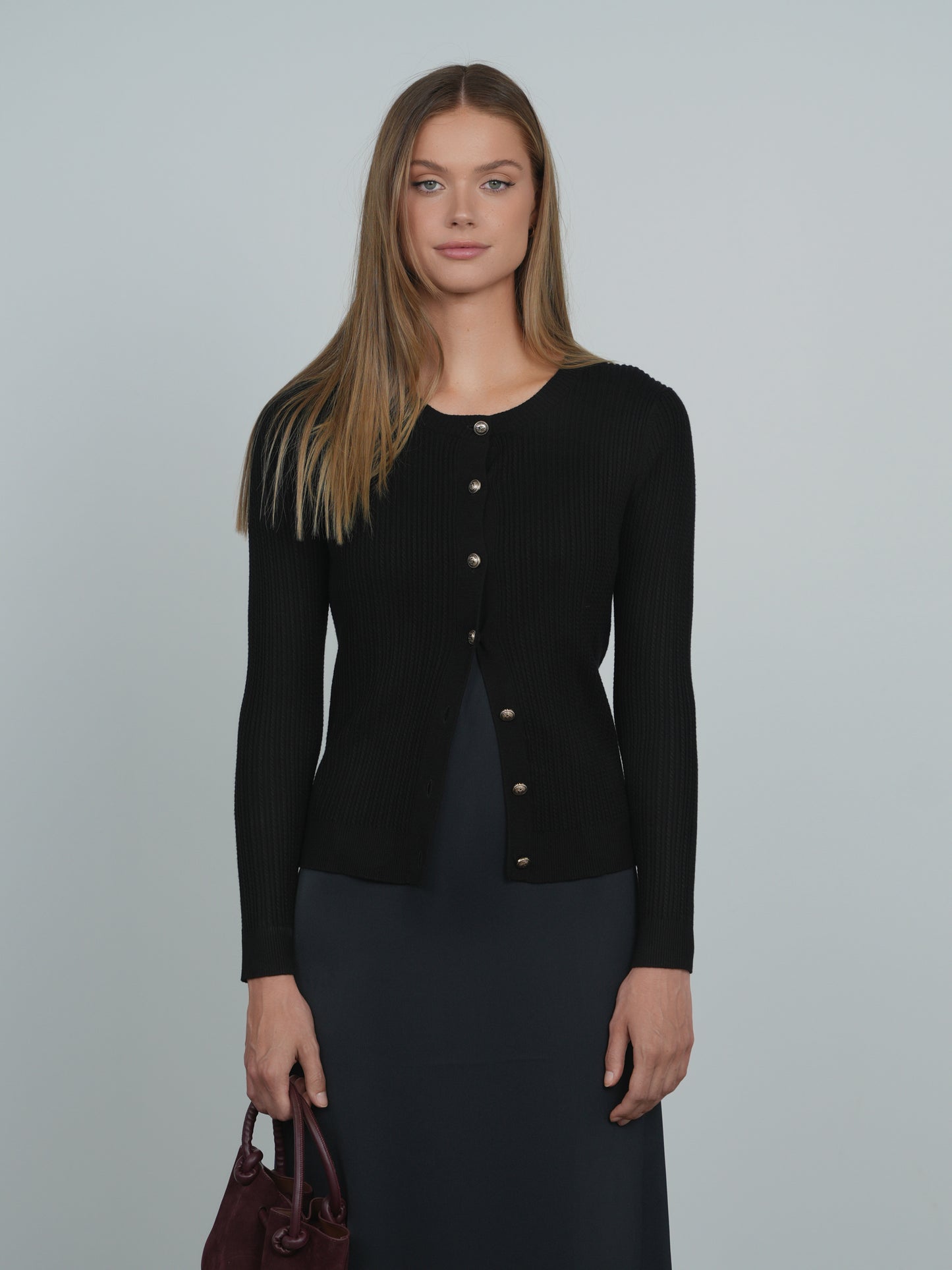 Point Tiny Cable Cardigan