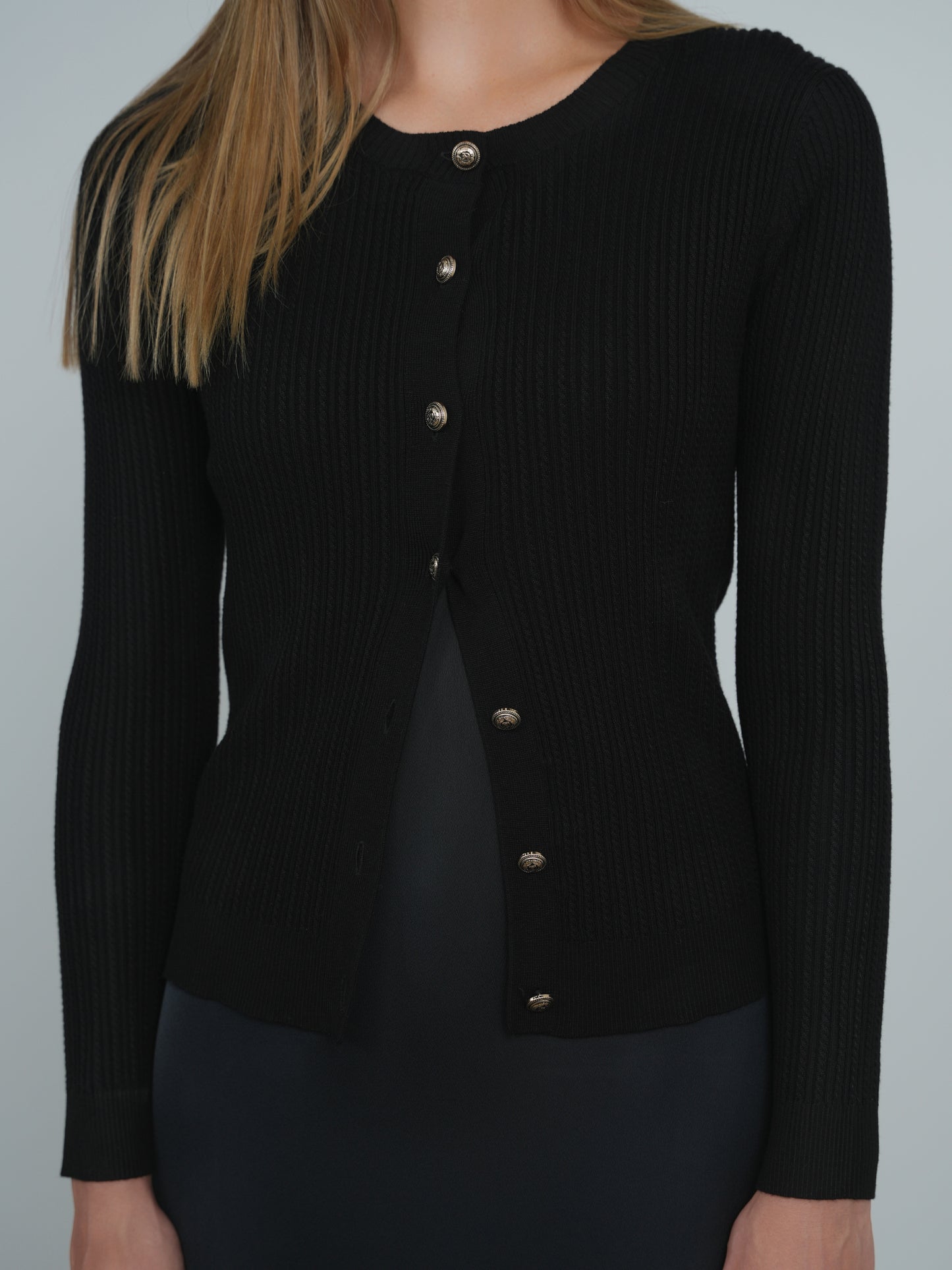 Point Tiny Cable Cardigan