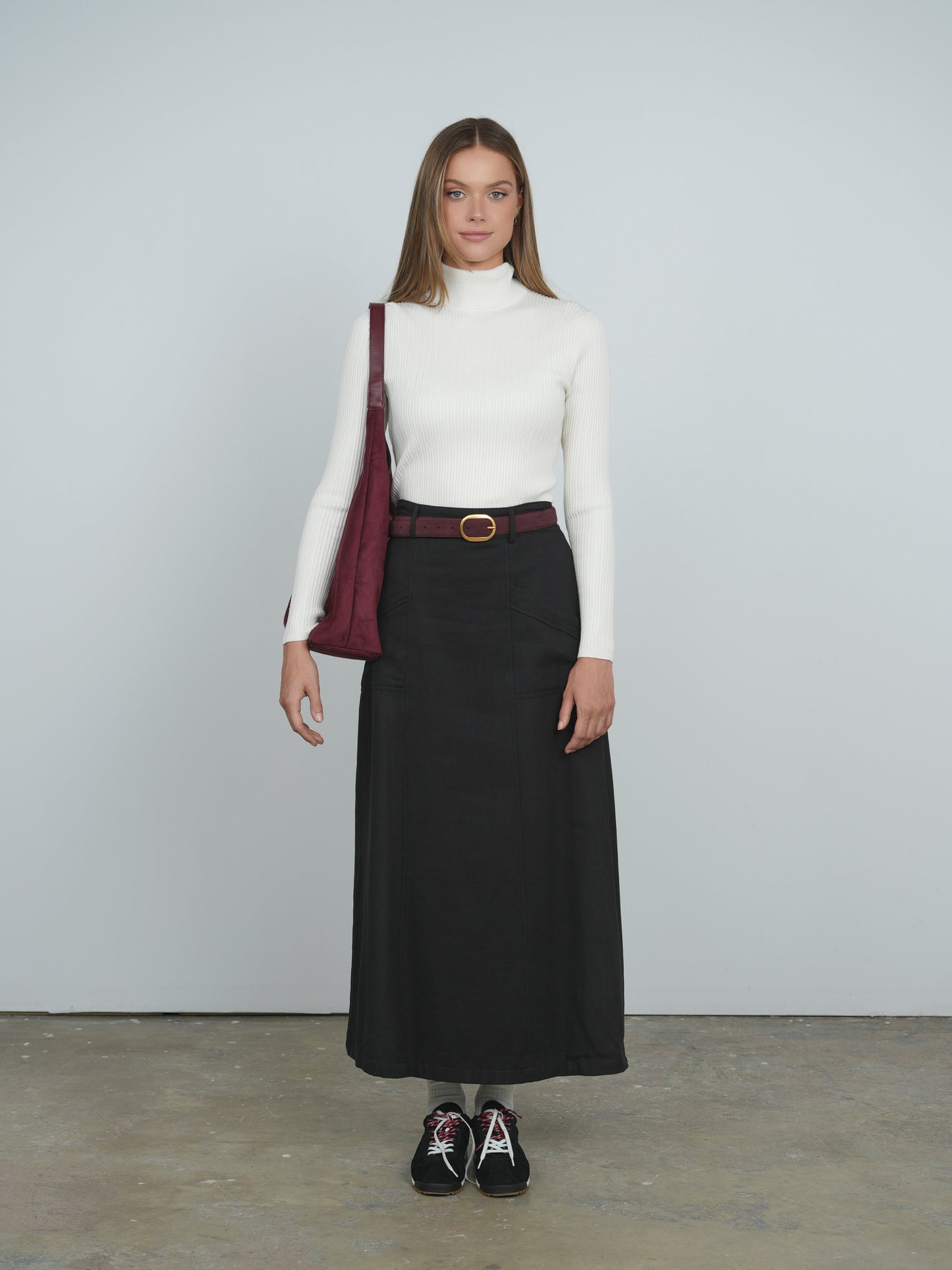 Point Twill Pocket Skirt