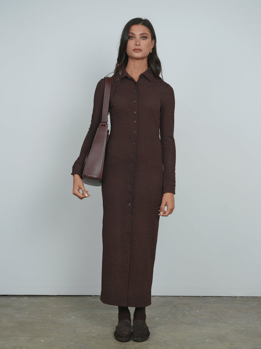 Point Textured Knit Dress