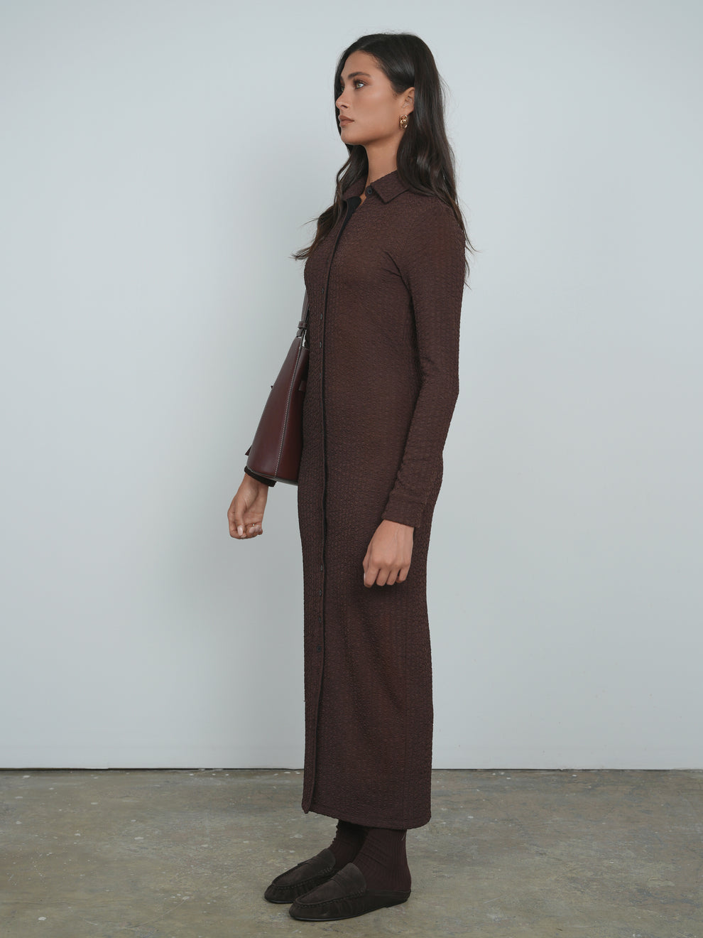 Point Textured Knit Dress