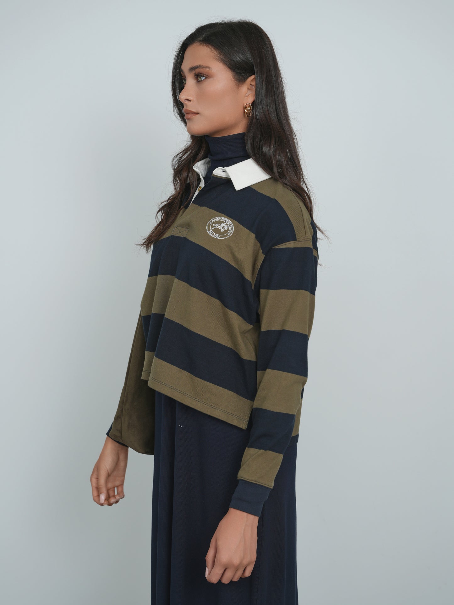 Point Balloon Sleeve Polo