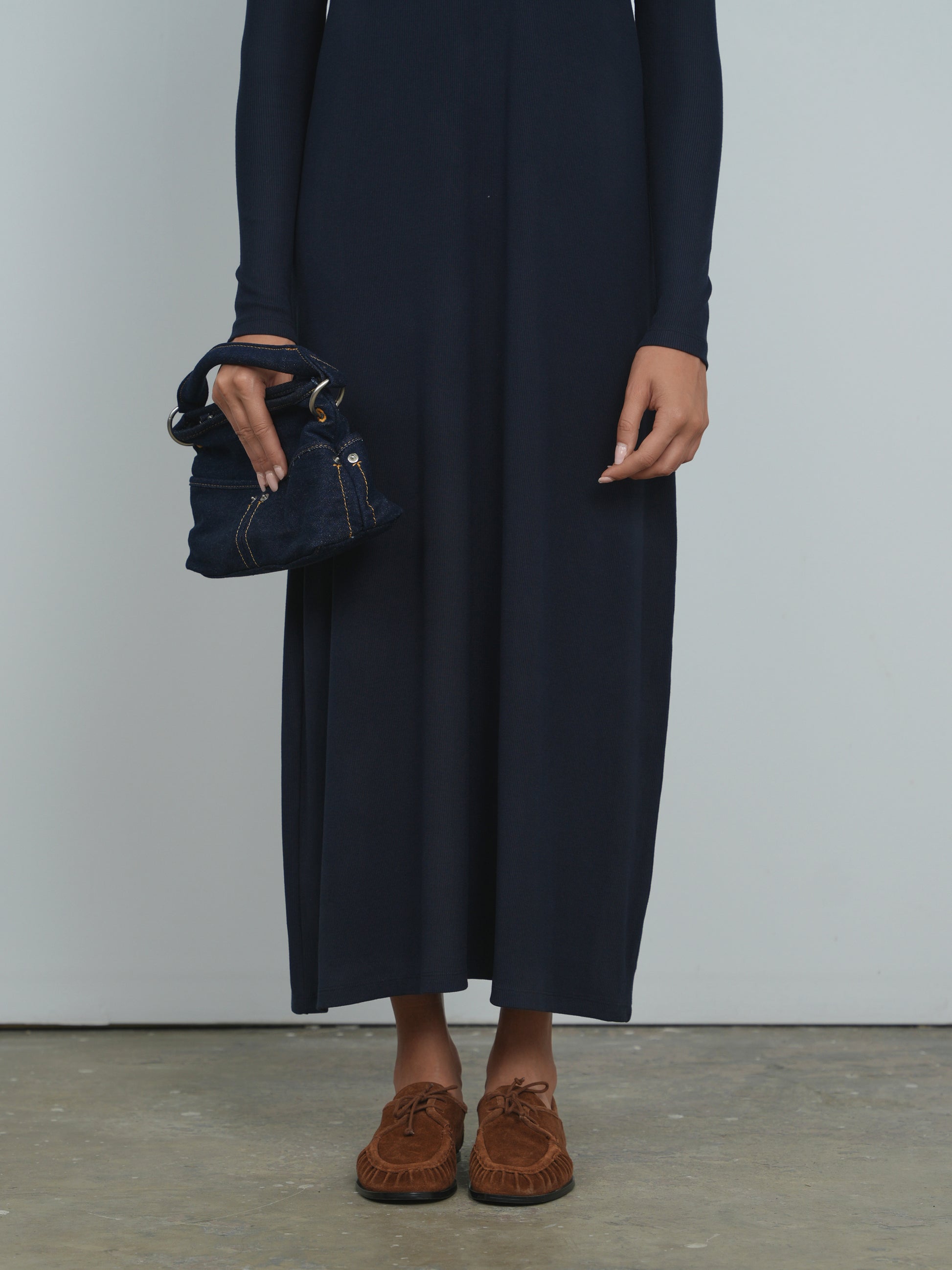 Point A-line Turtleneck Dress Point A-line Turtleneck Dress