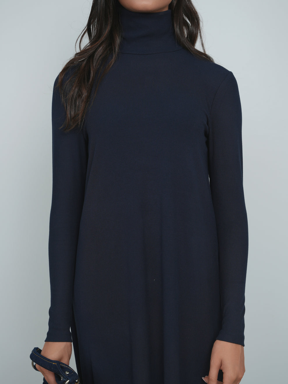 Point A-line Turtleneck Dress Point A-line Turtleneck Dress