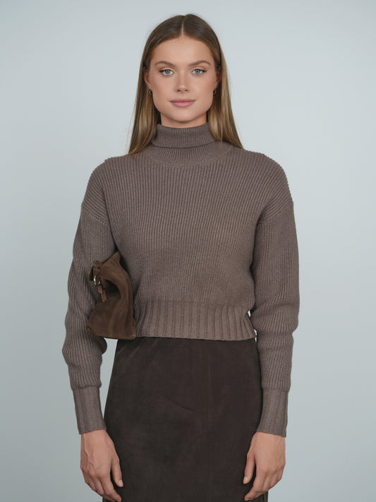 Point Chunky Dolman Sweater
