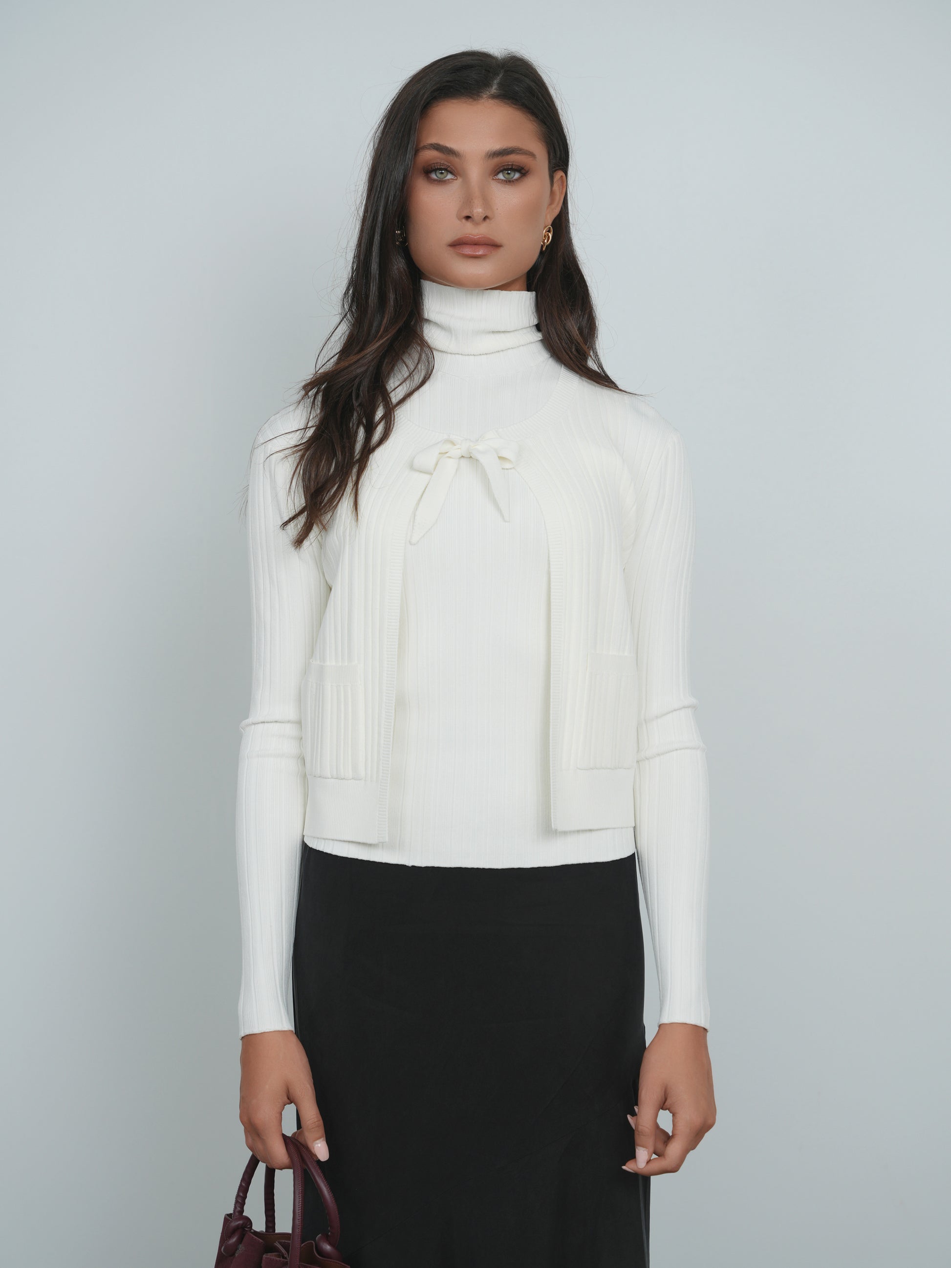 Point Luxe Tie Cardi