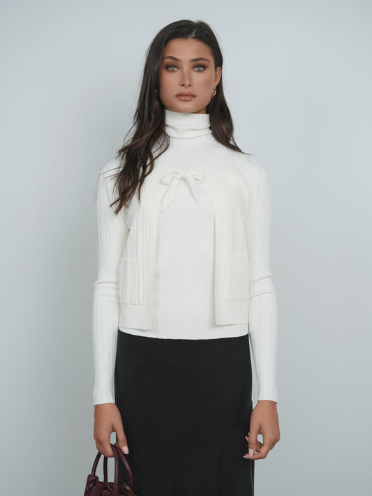 Point Luxe Tie Cardi