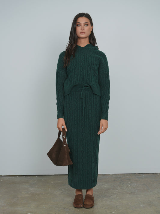 Point Brushed Cable Skirt