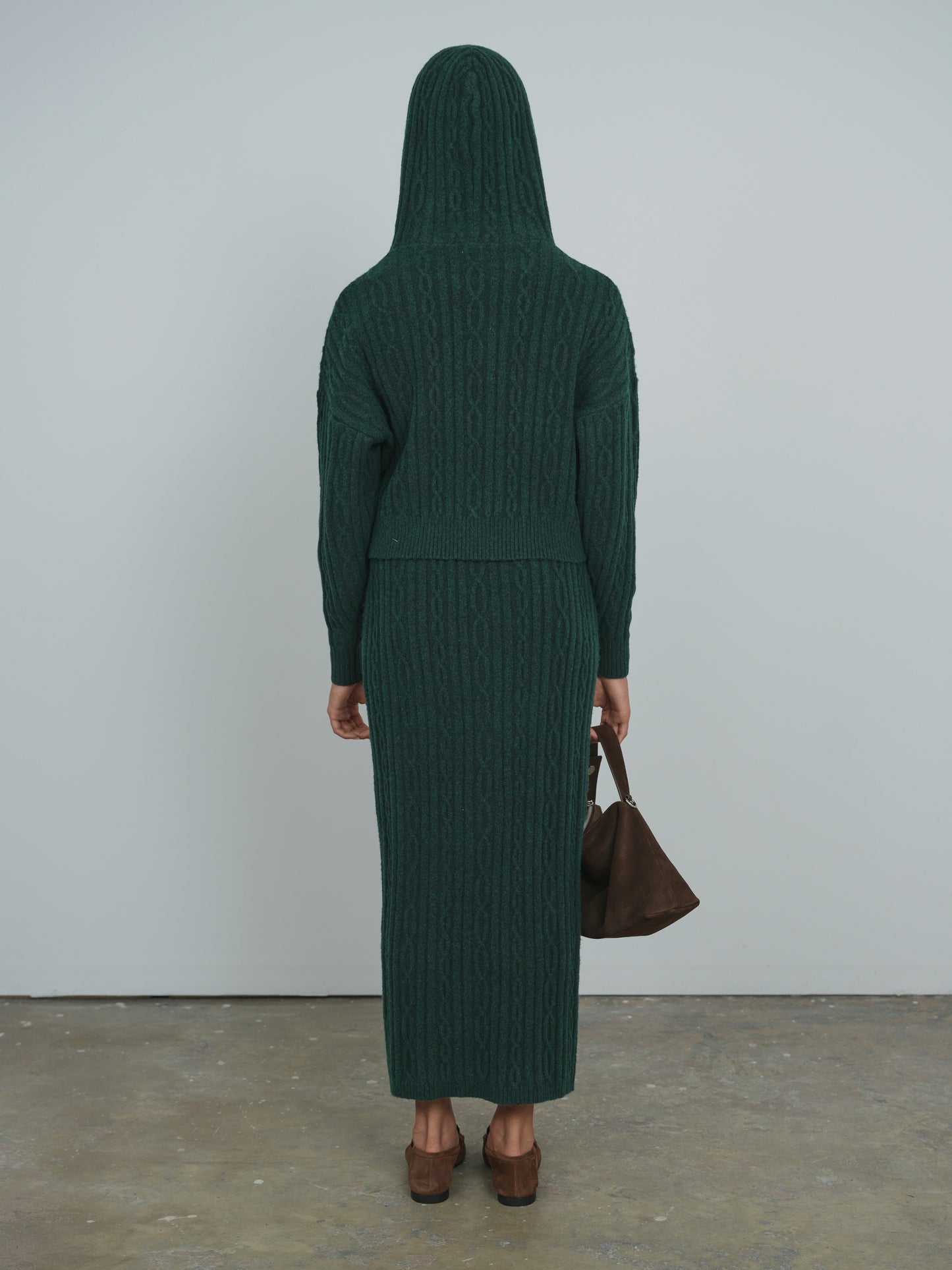 Point Brushed Cable Skirt