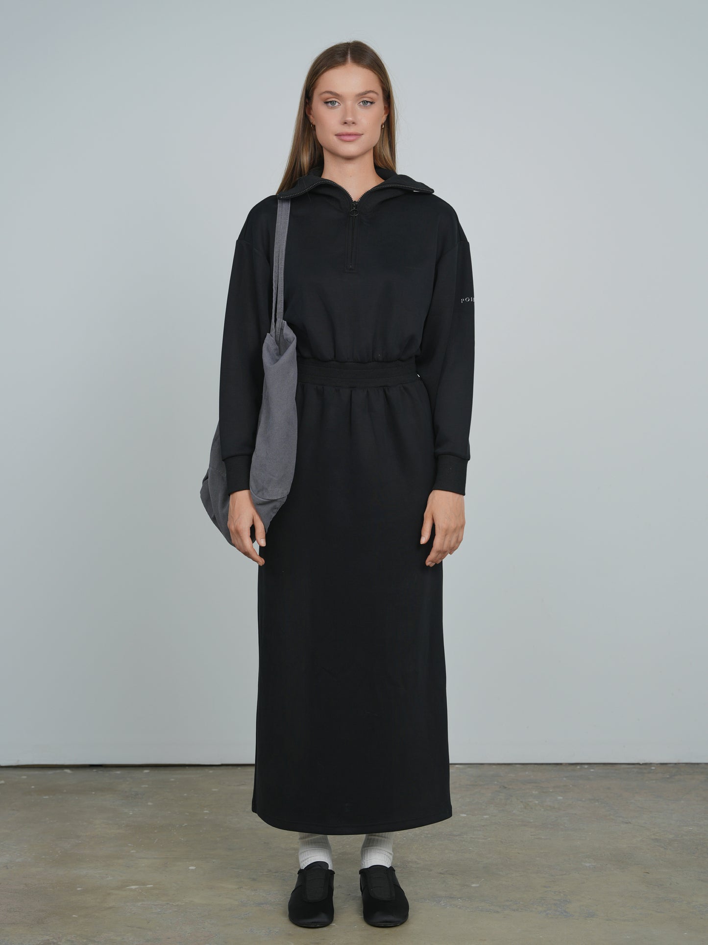 Point Rib Waist Dress