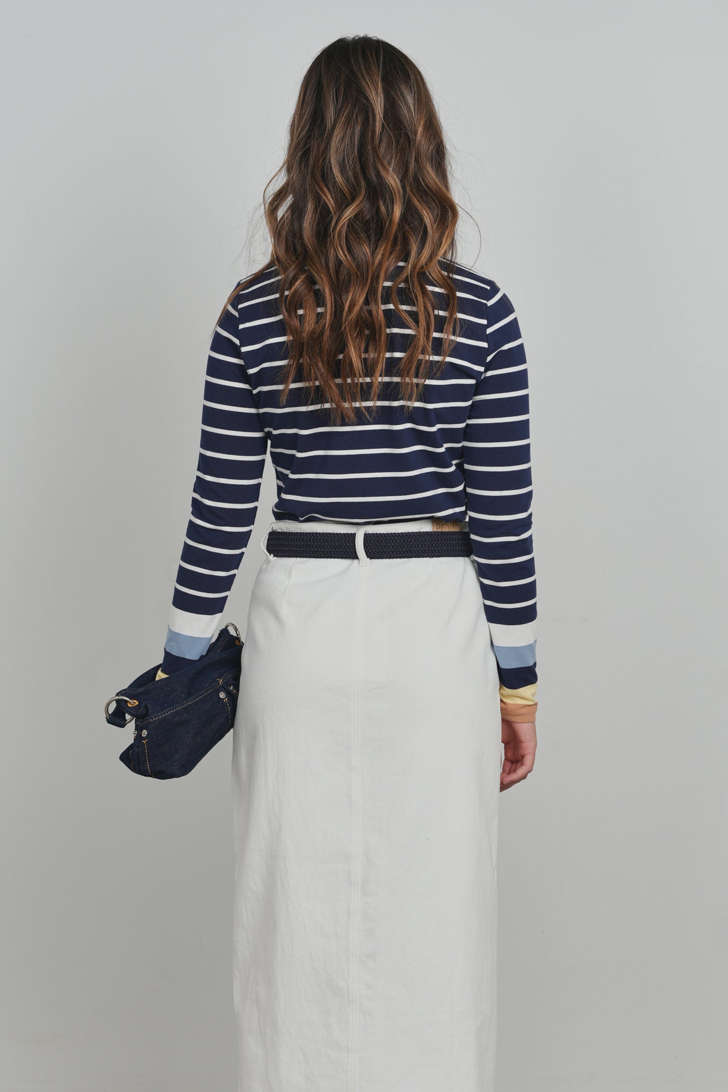Point Cuff Stripe Tee