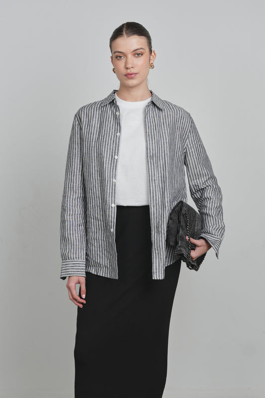 POINT EMBROIDERED COTTON TANK