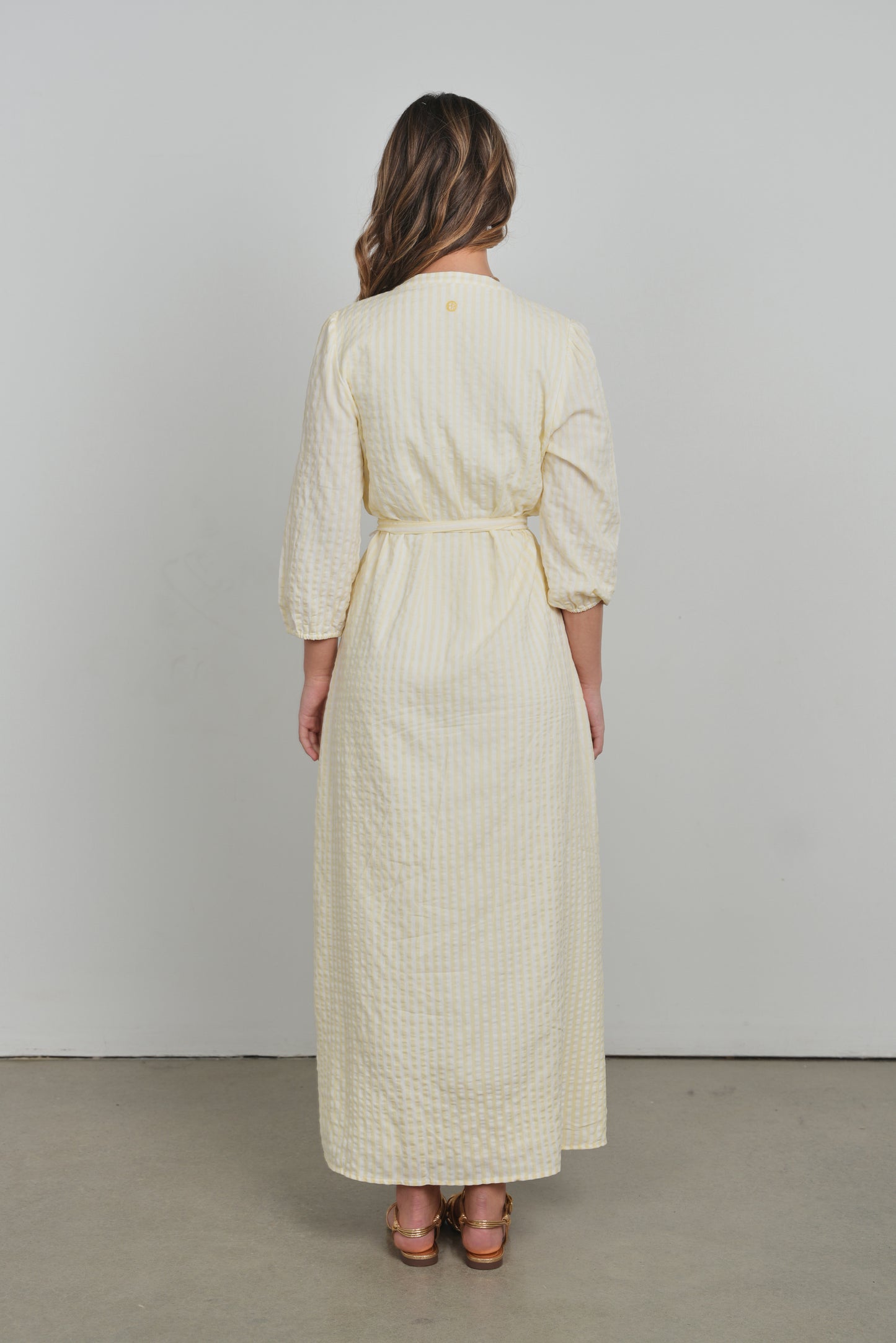 POINT PUFF SLEEVE DRESS