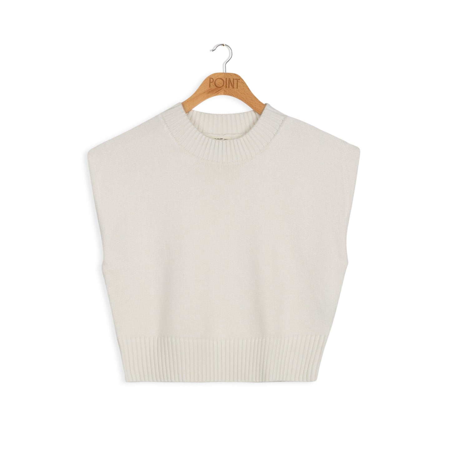 point knit pull over vest