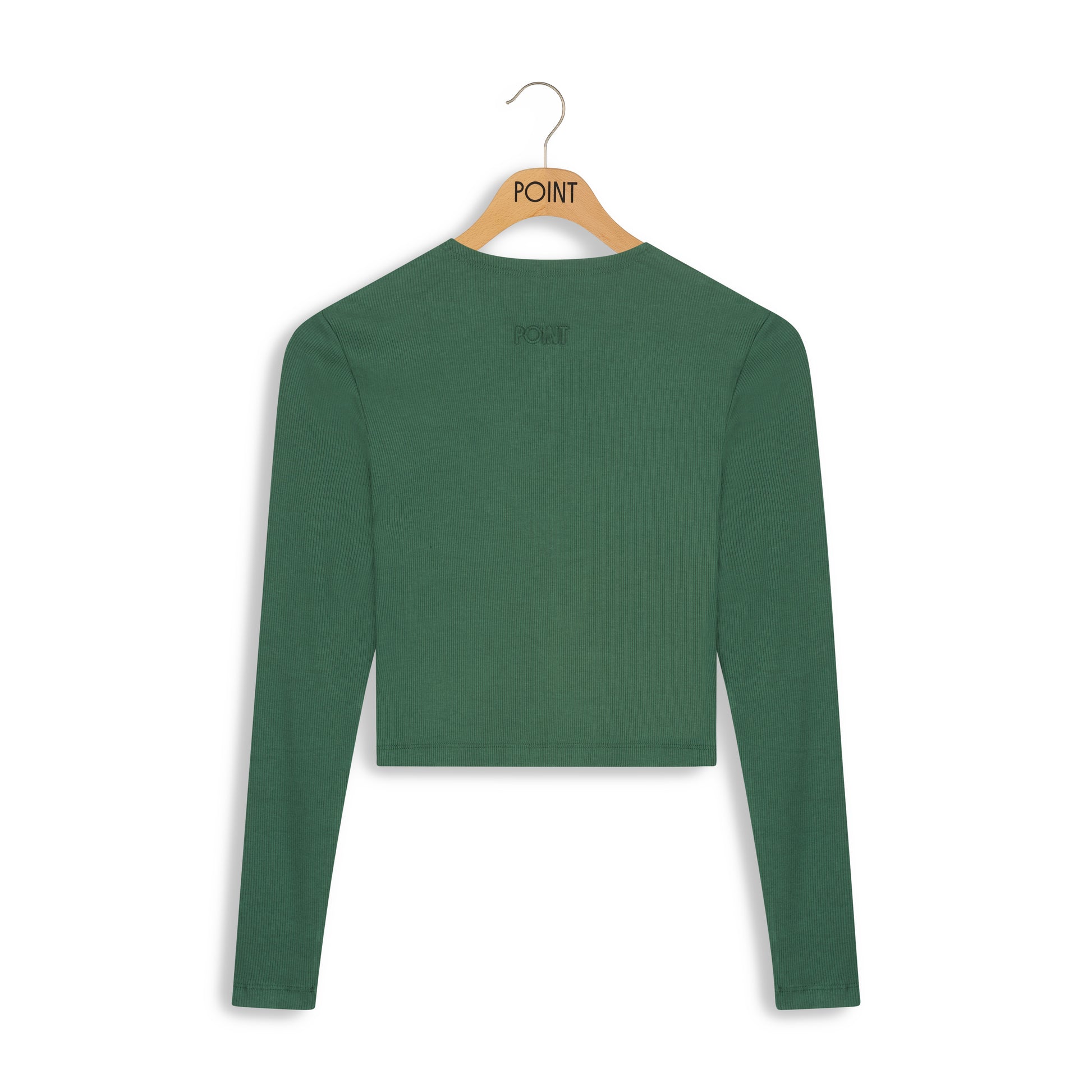 point tennis cropped cardi - green