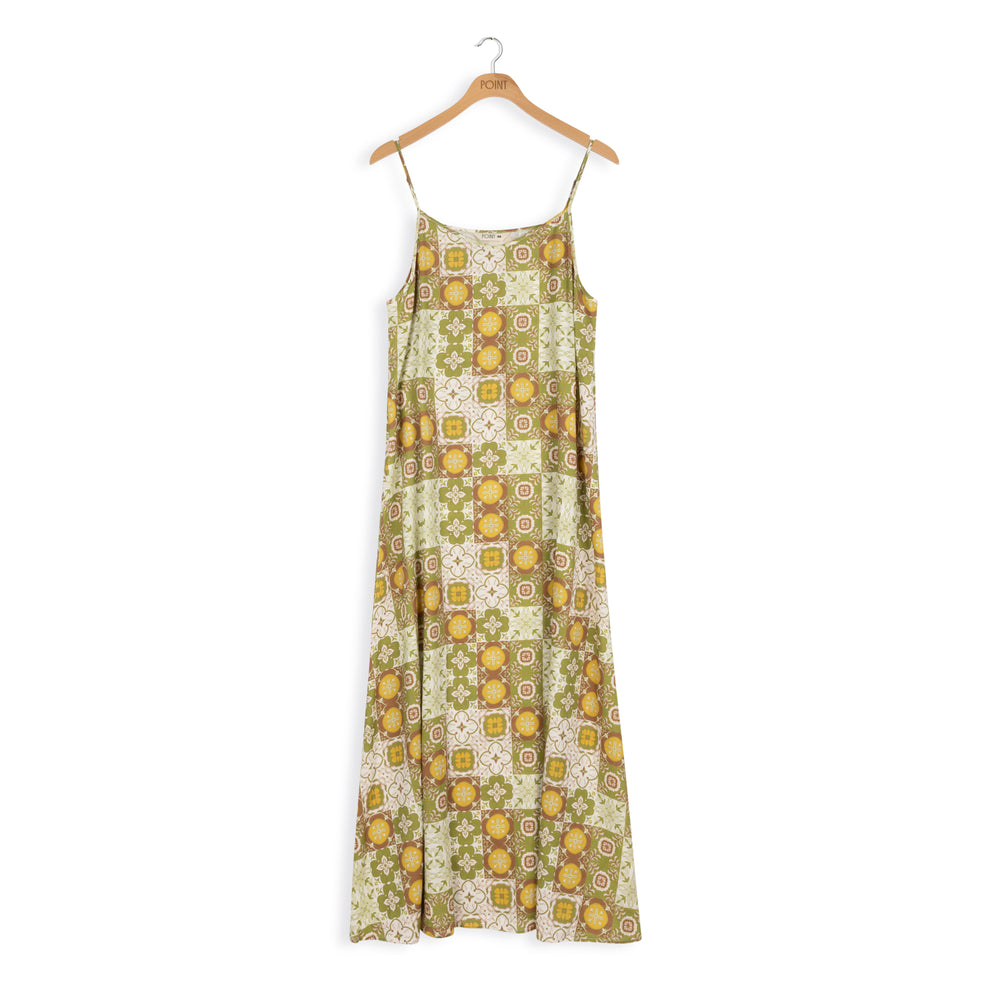 chinese dress ladies Linen Slip Dress with Buttons & Pockets SELMA main image 0