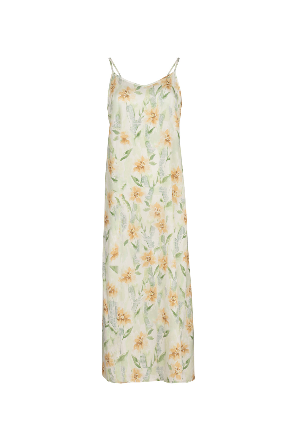Point Satin A-Line Slip Dress Point Satin A-Line Slip Dress