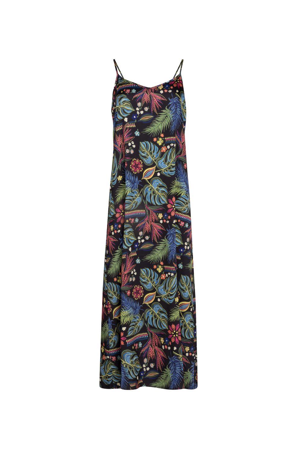Point Satin A-Line Slip Dress Point Satin A-Line Slip Dress