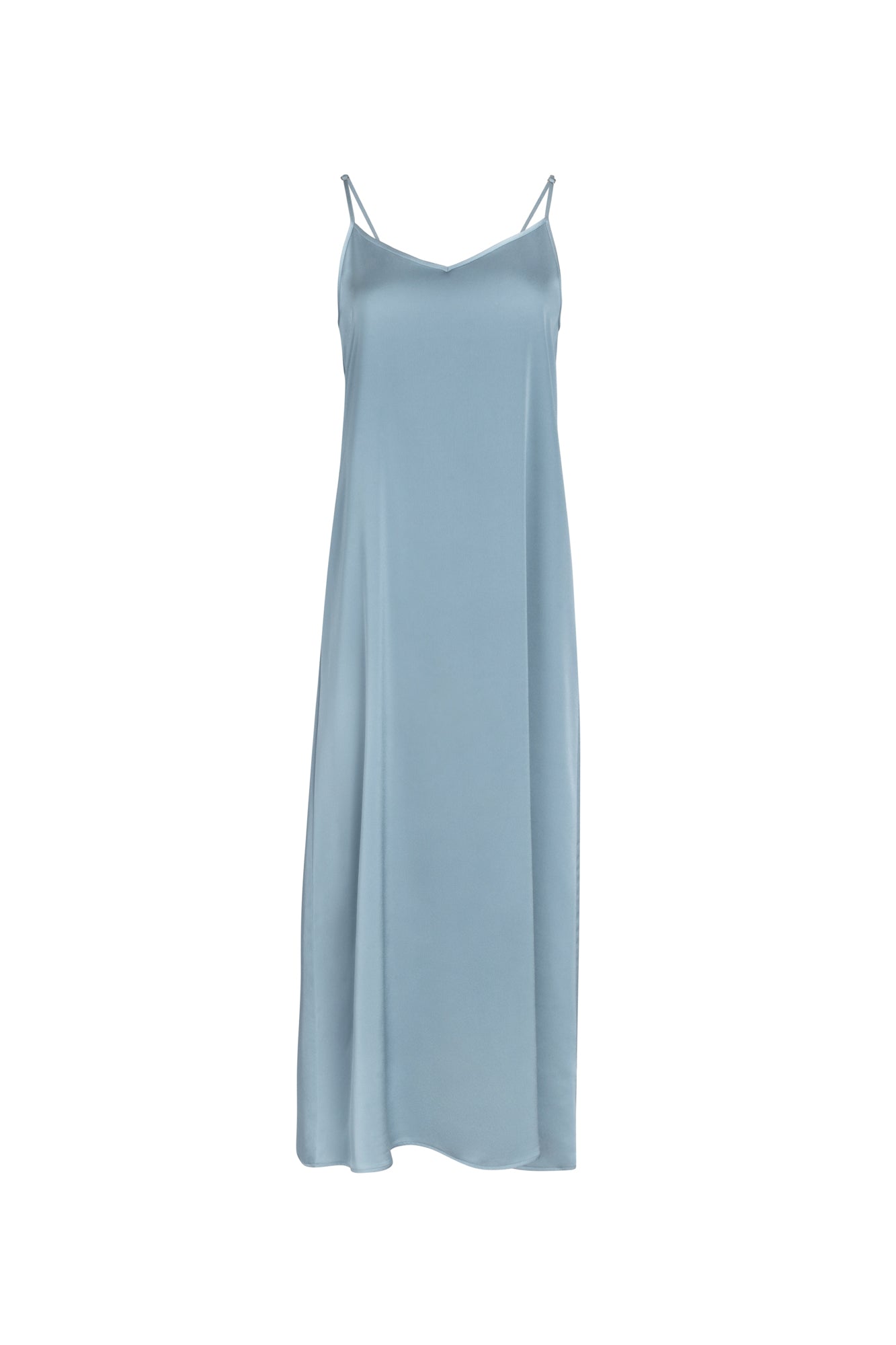 Point Satin A-Line Slip Dress Point Satin A-Line Slip Dress