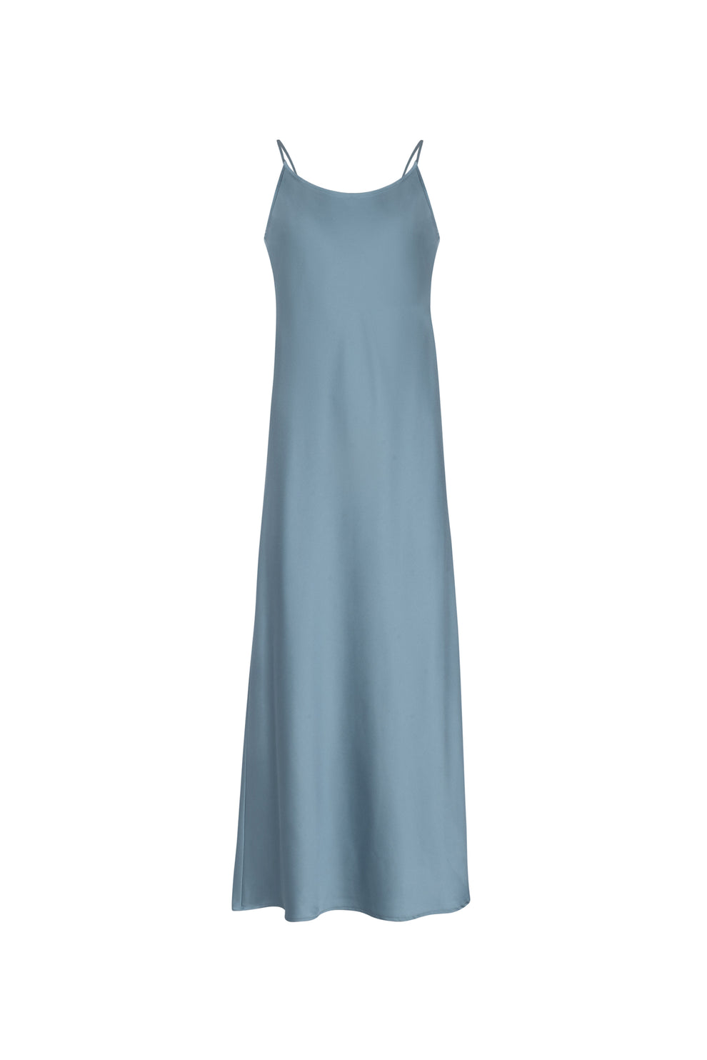 point satin slip dress Point Satin Straight Slip Dress