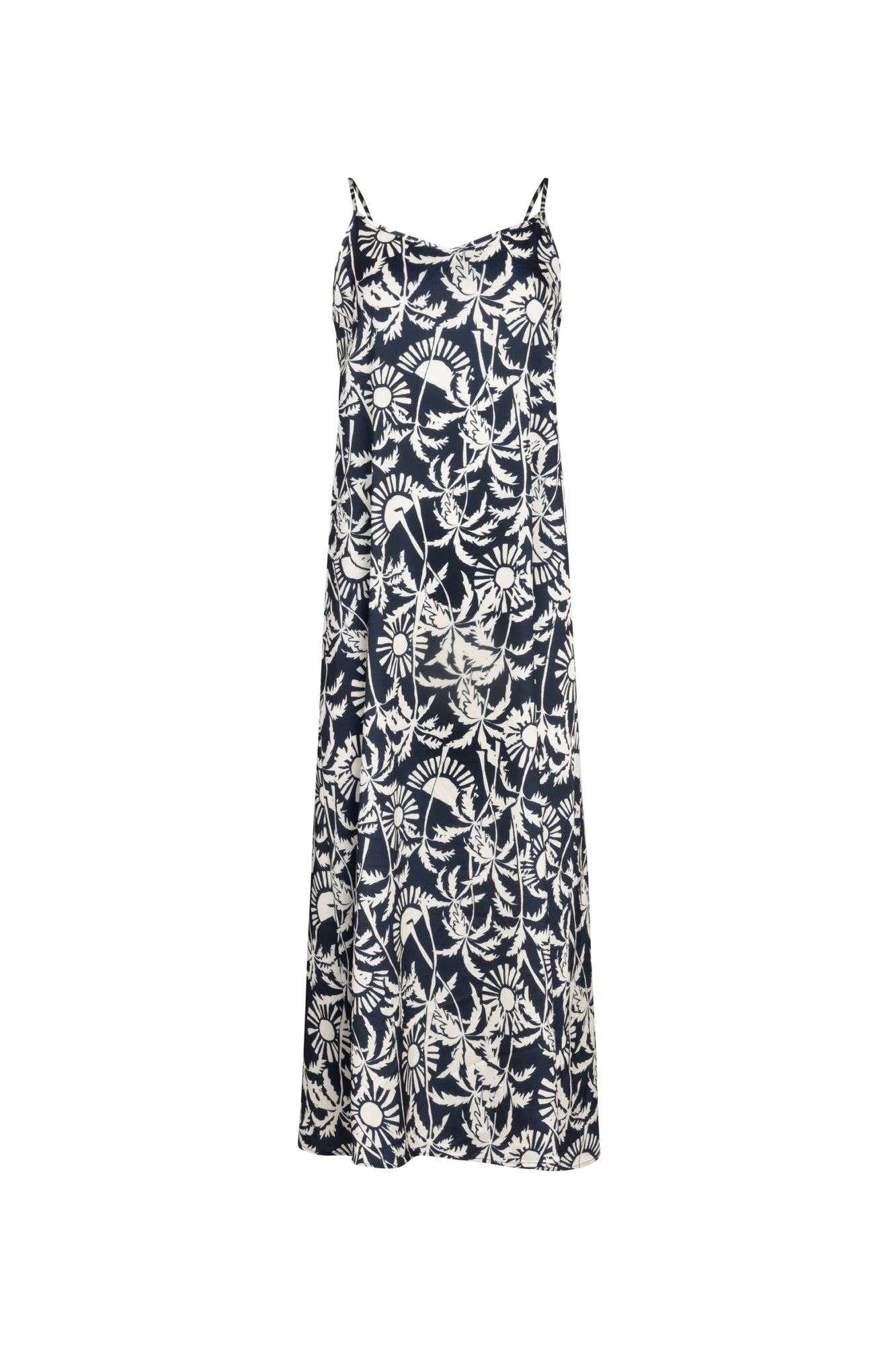 Point Satin A-Line Slip Dress Point Satin A-Line Slip Dress