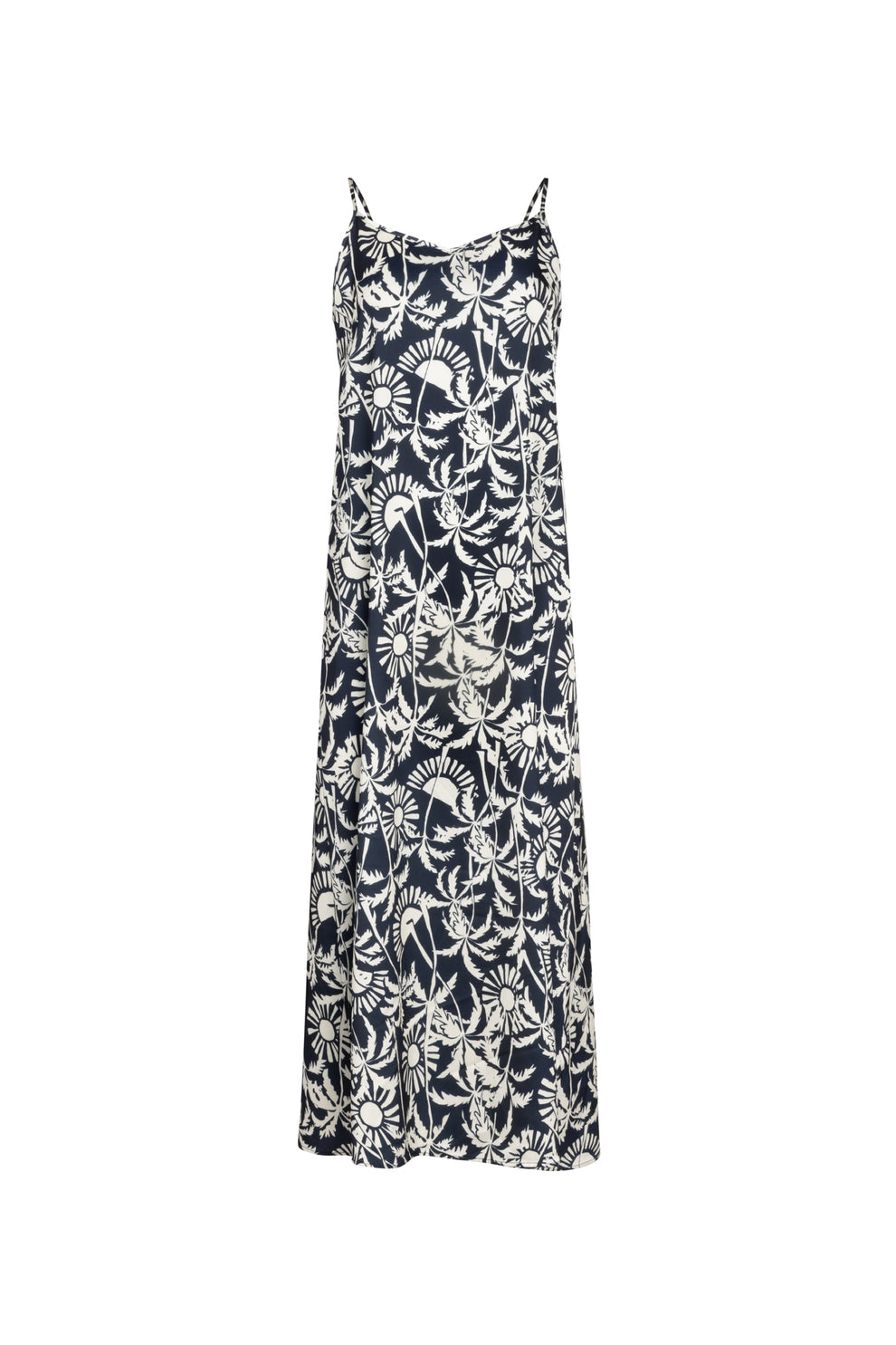 Point Satin A-Line Slip Dress Point Satin A-Line Slip Dress