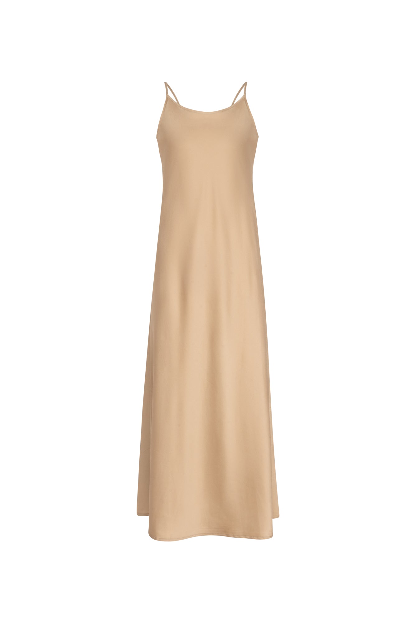 point satin maxi dress Point Satin Straight Slip Dress