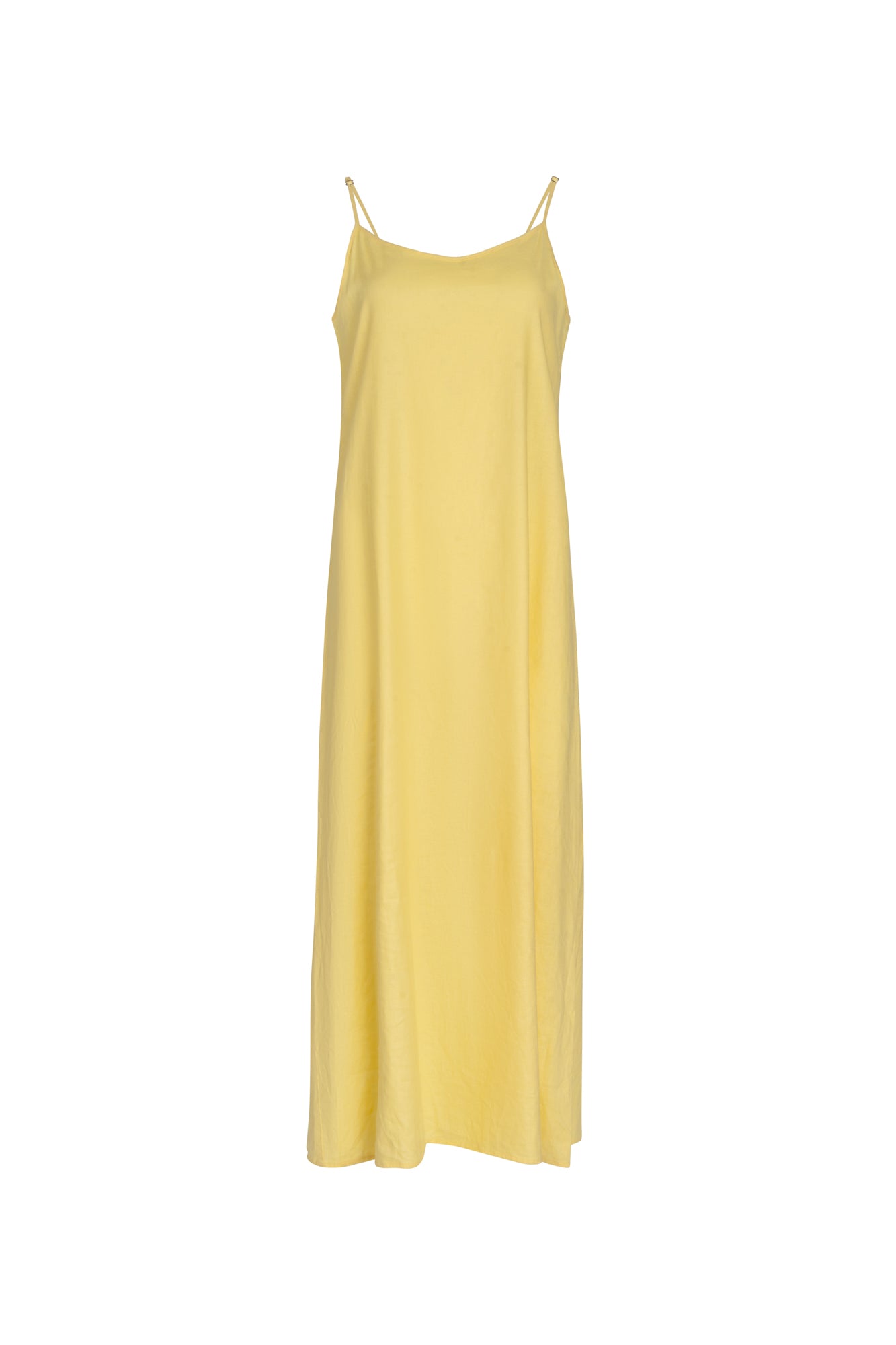 Point Linen A-Line Slip Dress