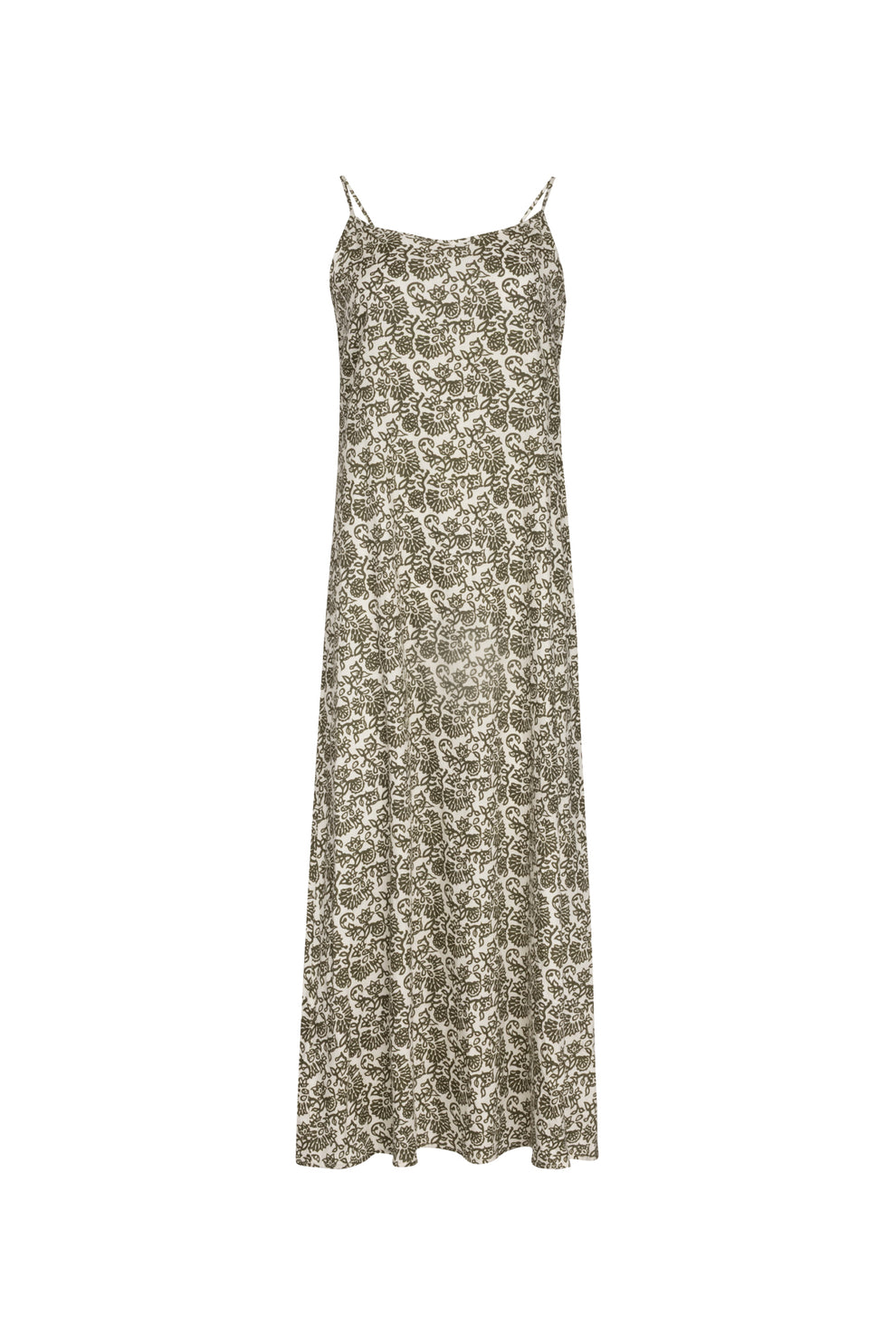 Point Linen A-Line Slip Dress