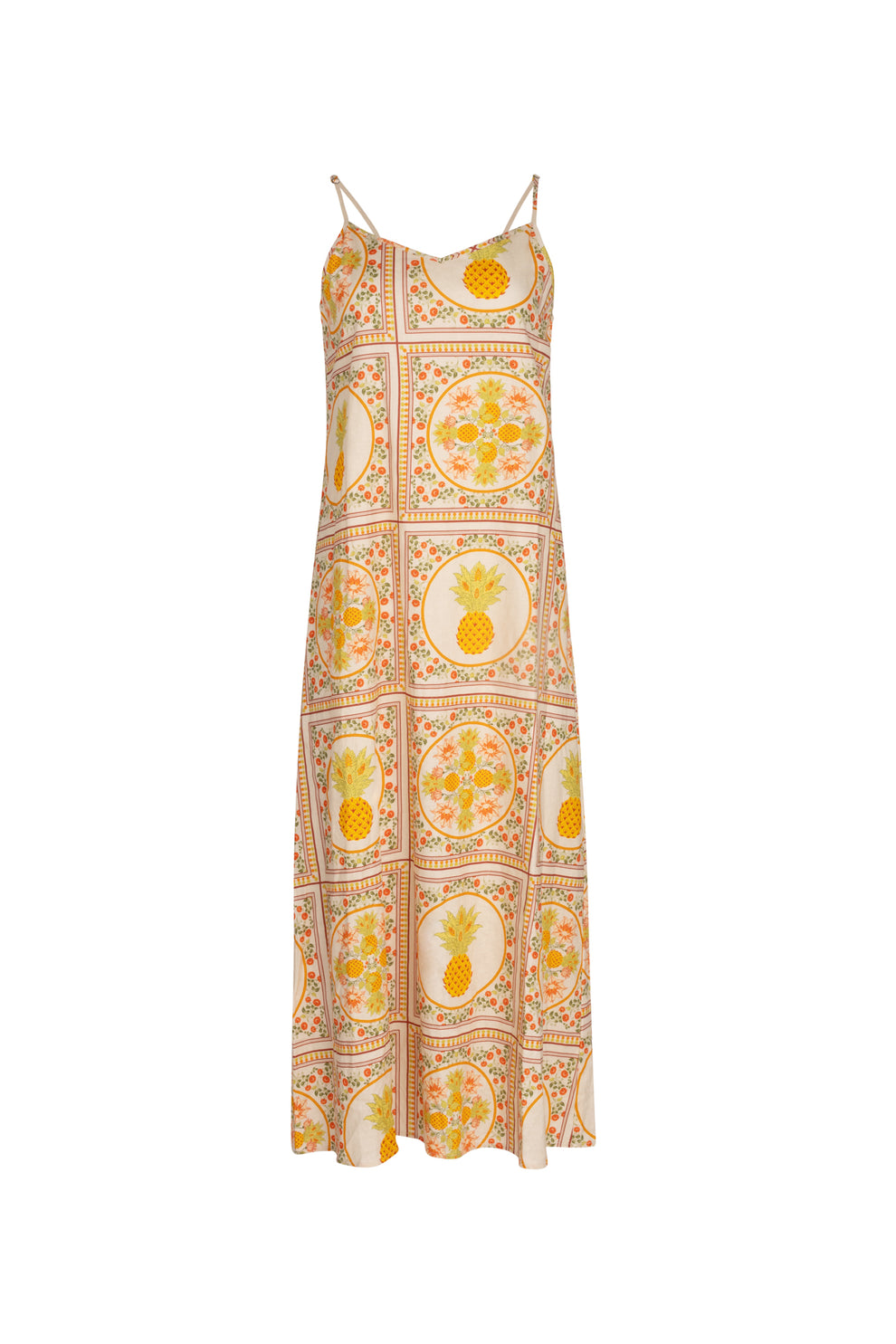 a-line slip dress Point Satin A-Line Slip Dress