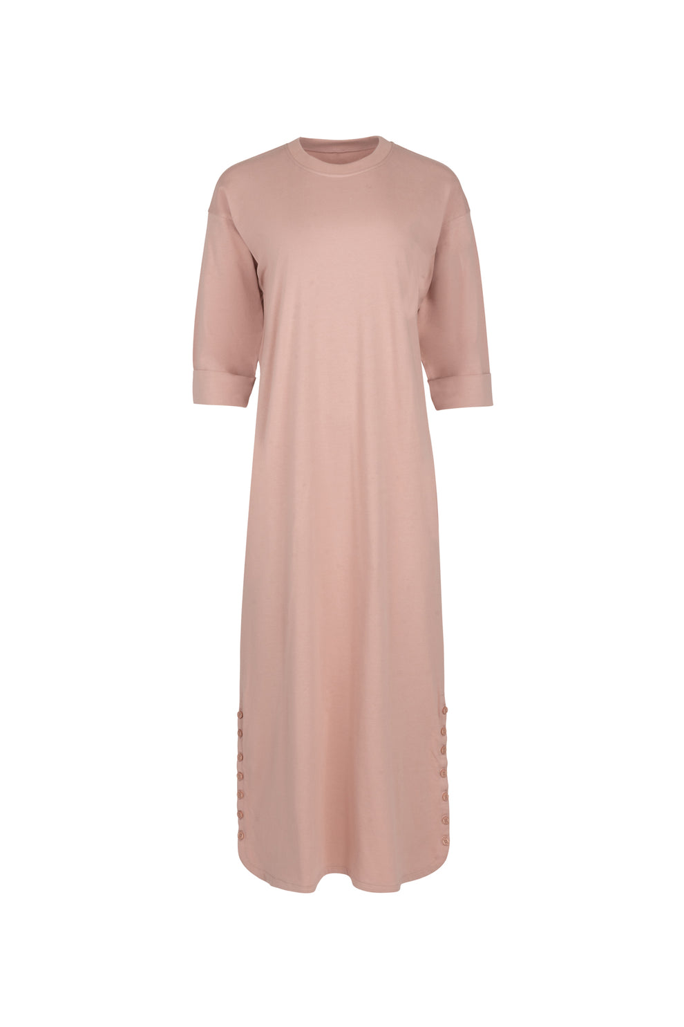 chinese dress ladies Belted Long Sleeve Shirt Dress main image 1