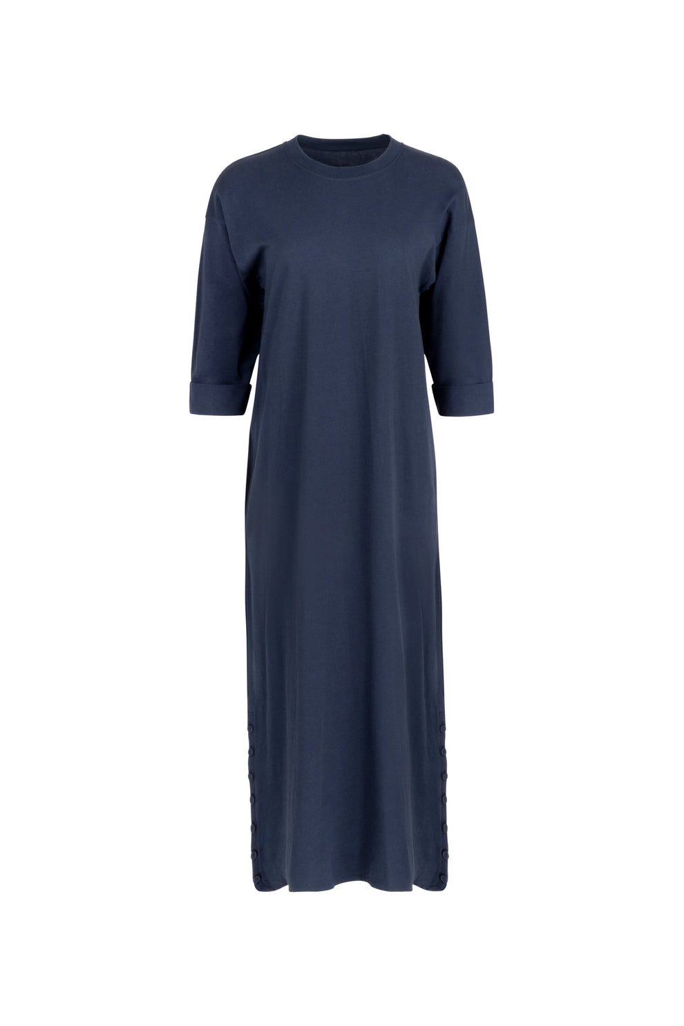 white christmas dresses Point 3/4 Sleeve Maxi Dress