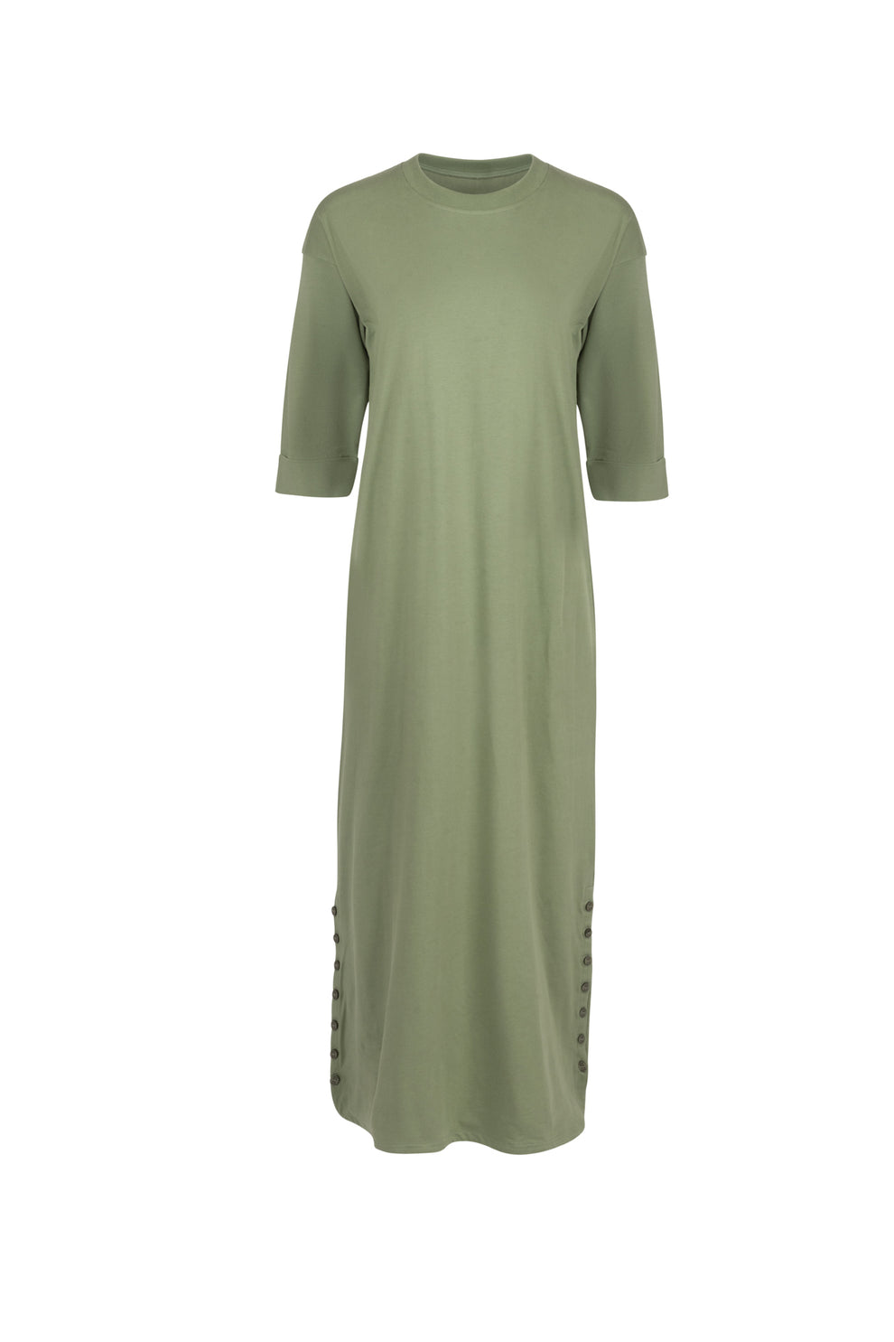Point 3/4 Sleeve Maxi Dress Point 3/4 Sleeve Maxi Dress