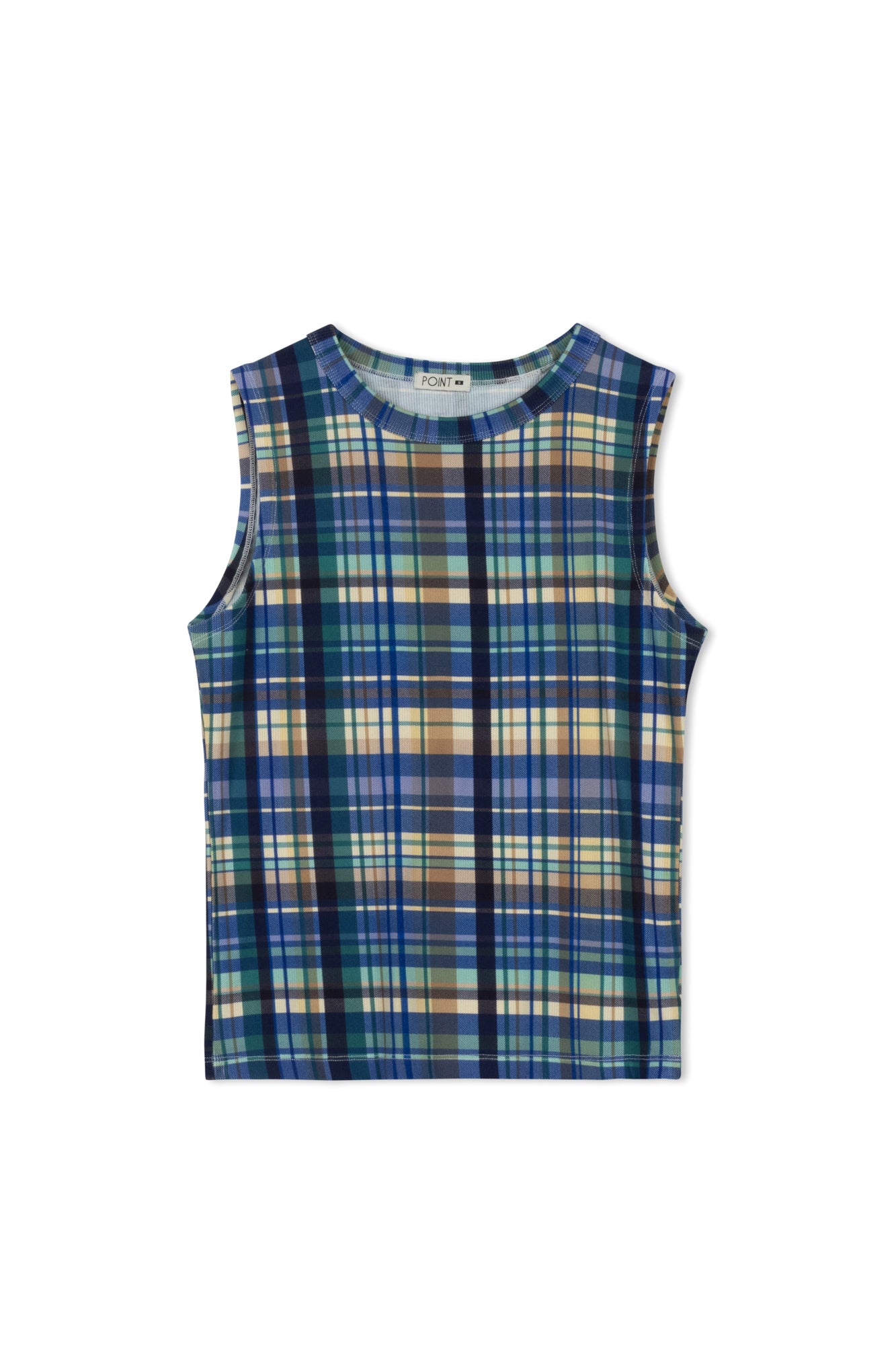 POINT PRINTED CREW NECK TANK