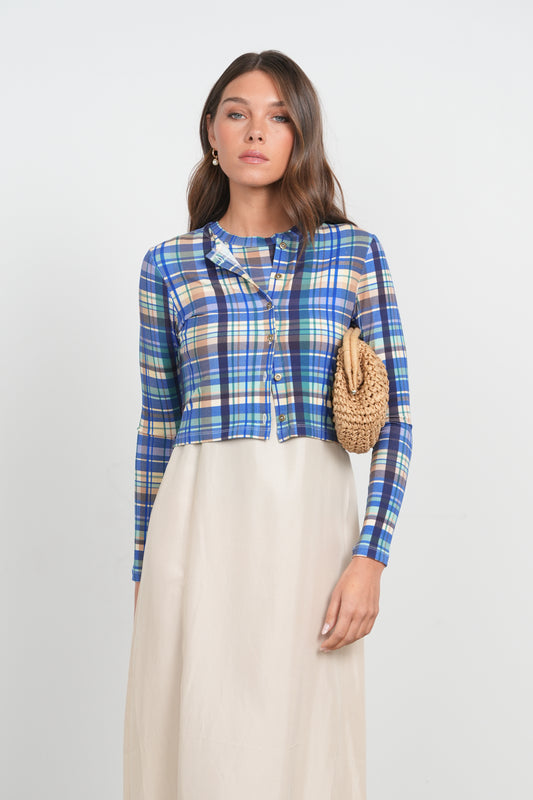 POINT PRINTED CLASSIC T-SHIRT CARDI