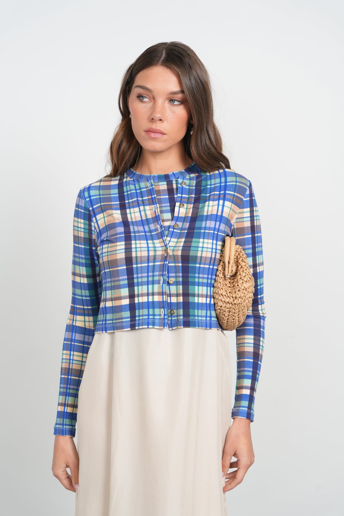 POINT PRINTED CREW NECK TANK