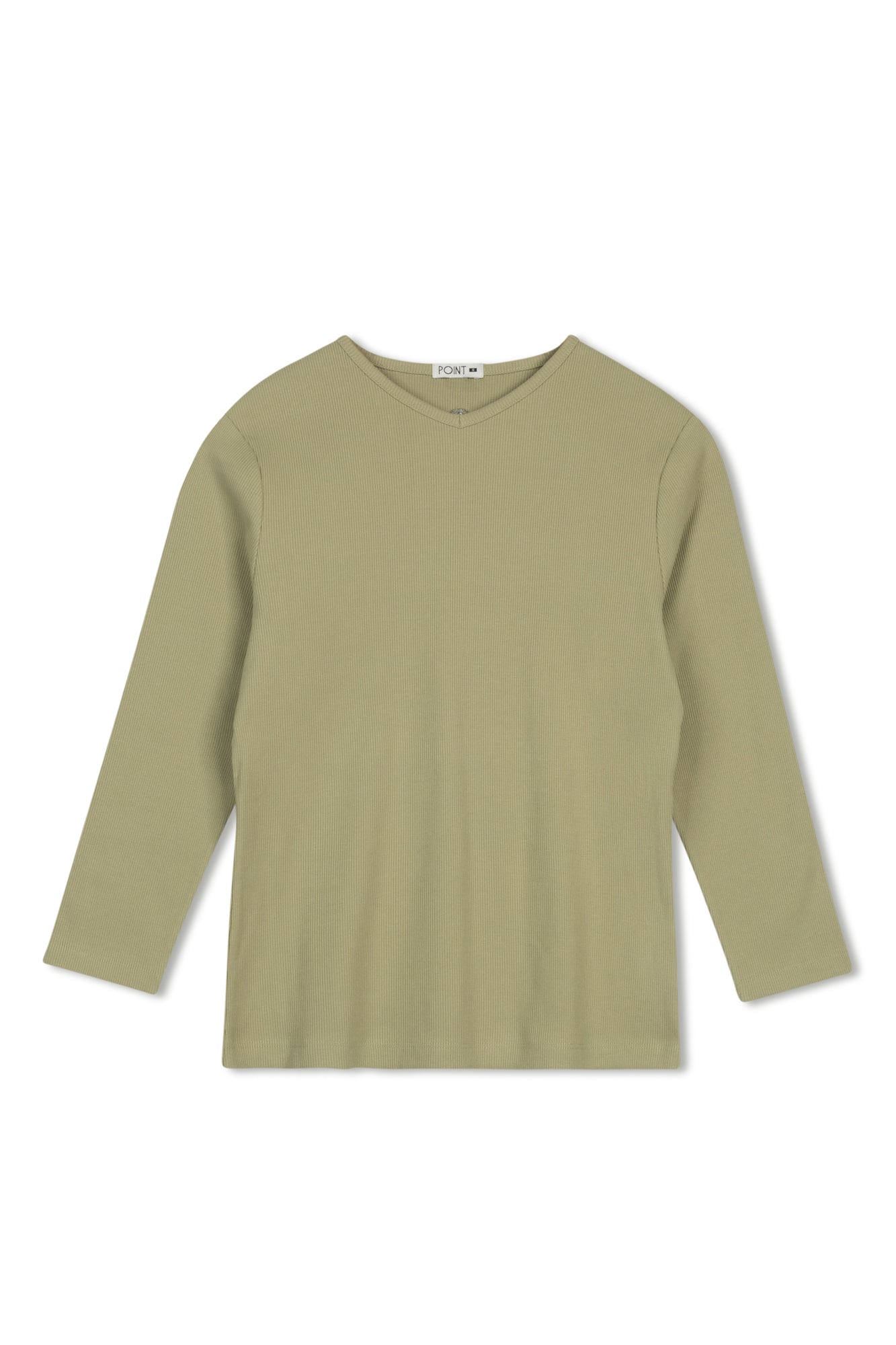 POINT 3/4 SLEEVE V NECK TEE