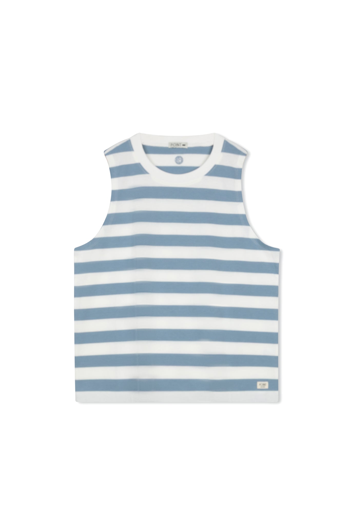 POINT STRIPE COTTON TANK
