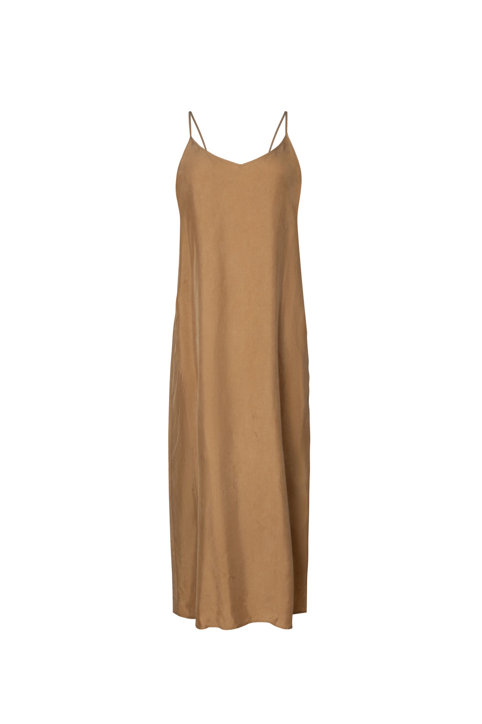 tan a line dress BABARONI BABARONI Acetate Satin Peach Bridesmaid Dresses Sweetheart Floor-length Spaghetti Straps Pleated with Slit A-line, Peach / US0