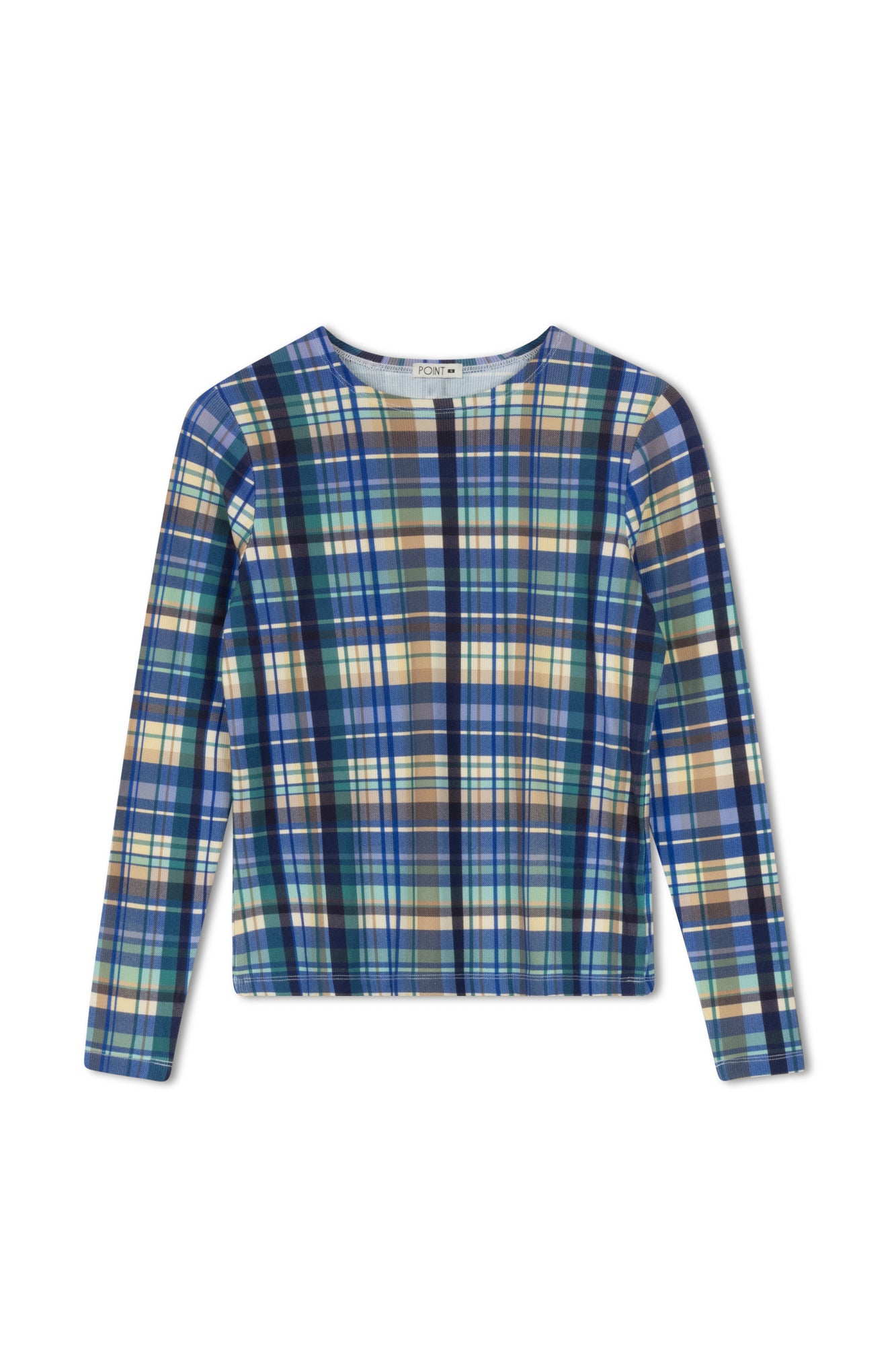 POINT PRINTED JERSEY CREW