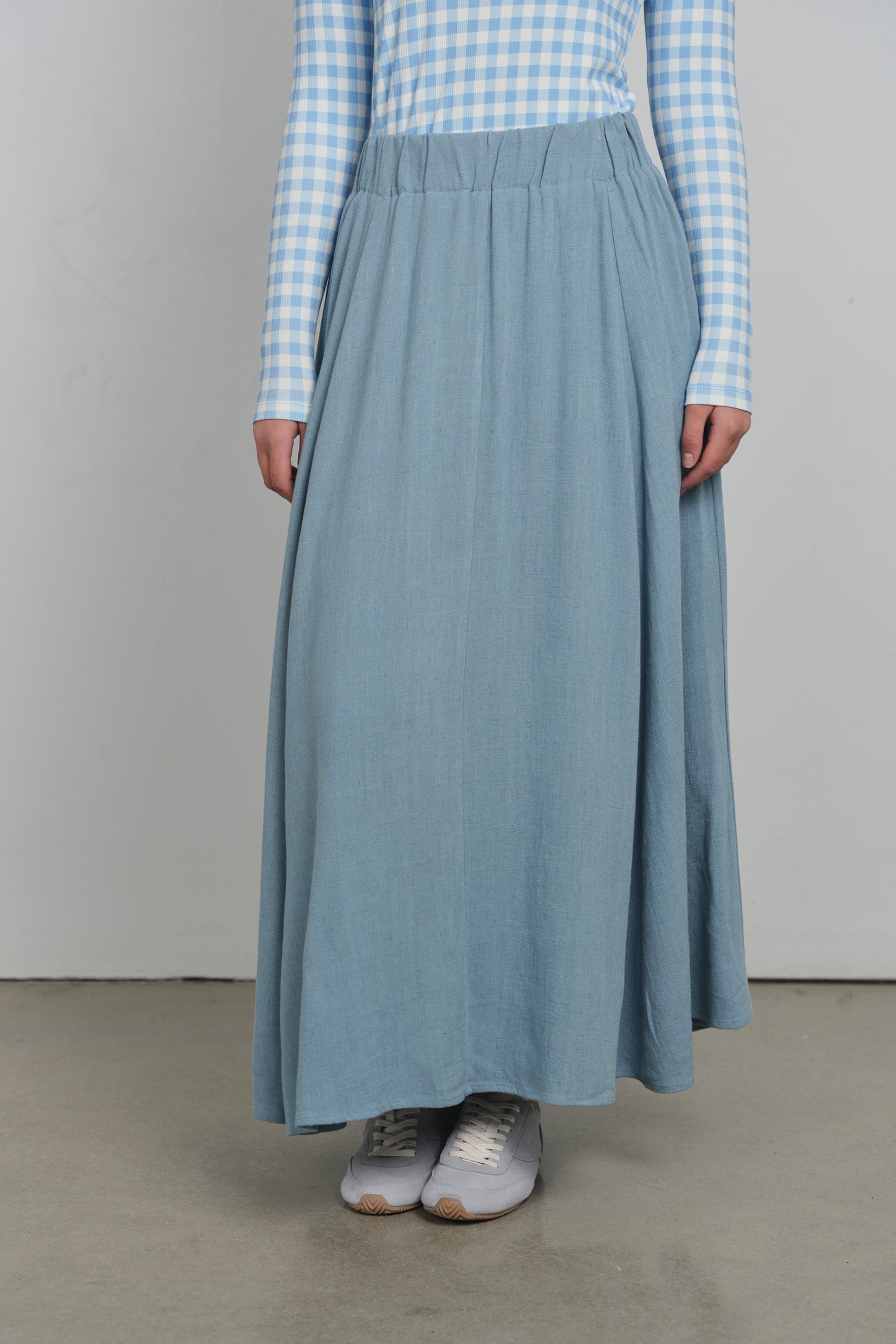 POINT LINEN PANEL SKIRT