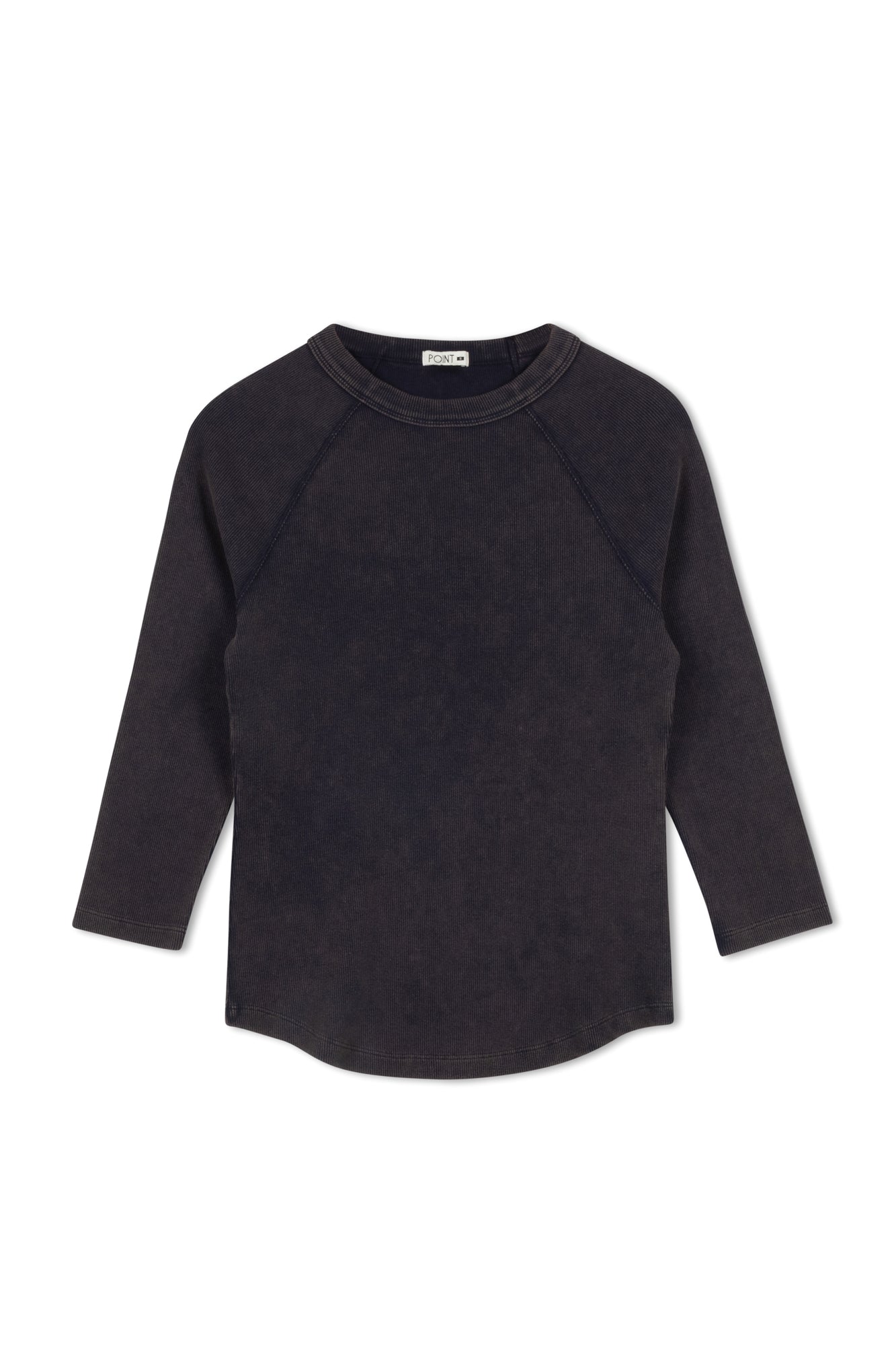 point 3/4 washed raglan tee