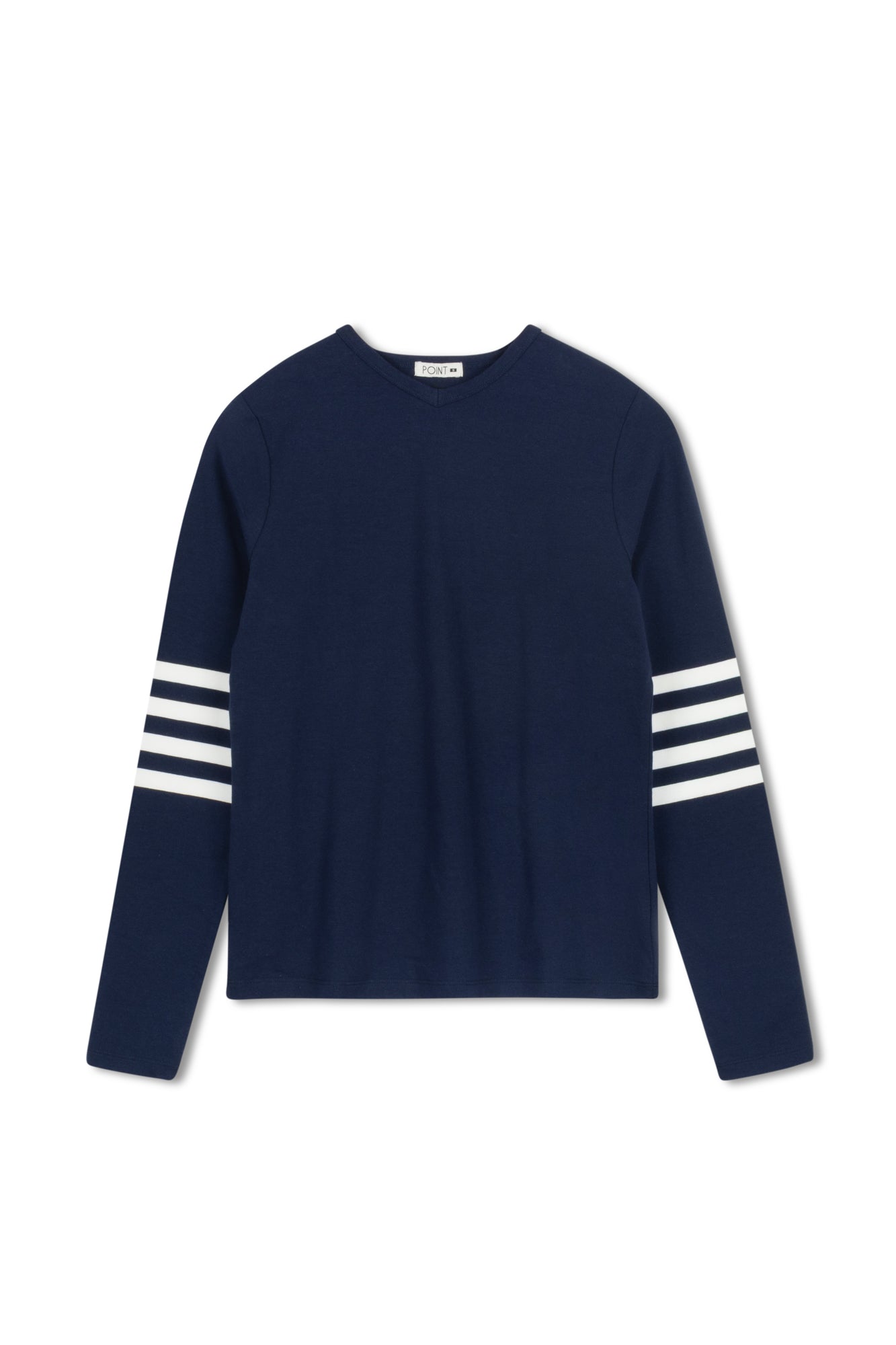 Point Sleeve Stripe Tee