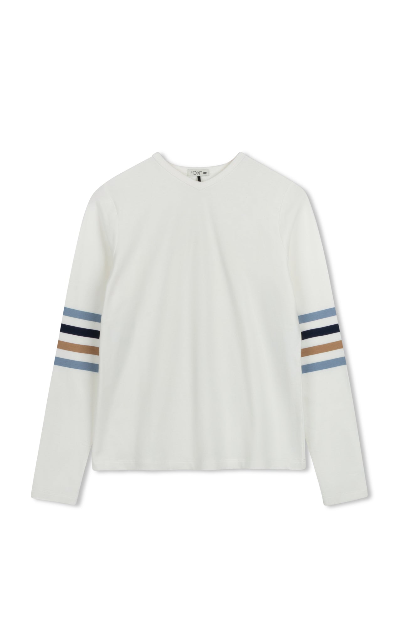 Point Sleeve Stripe Tee